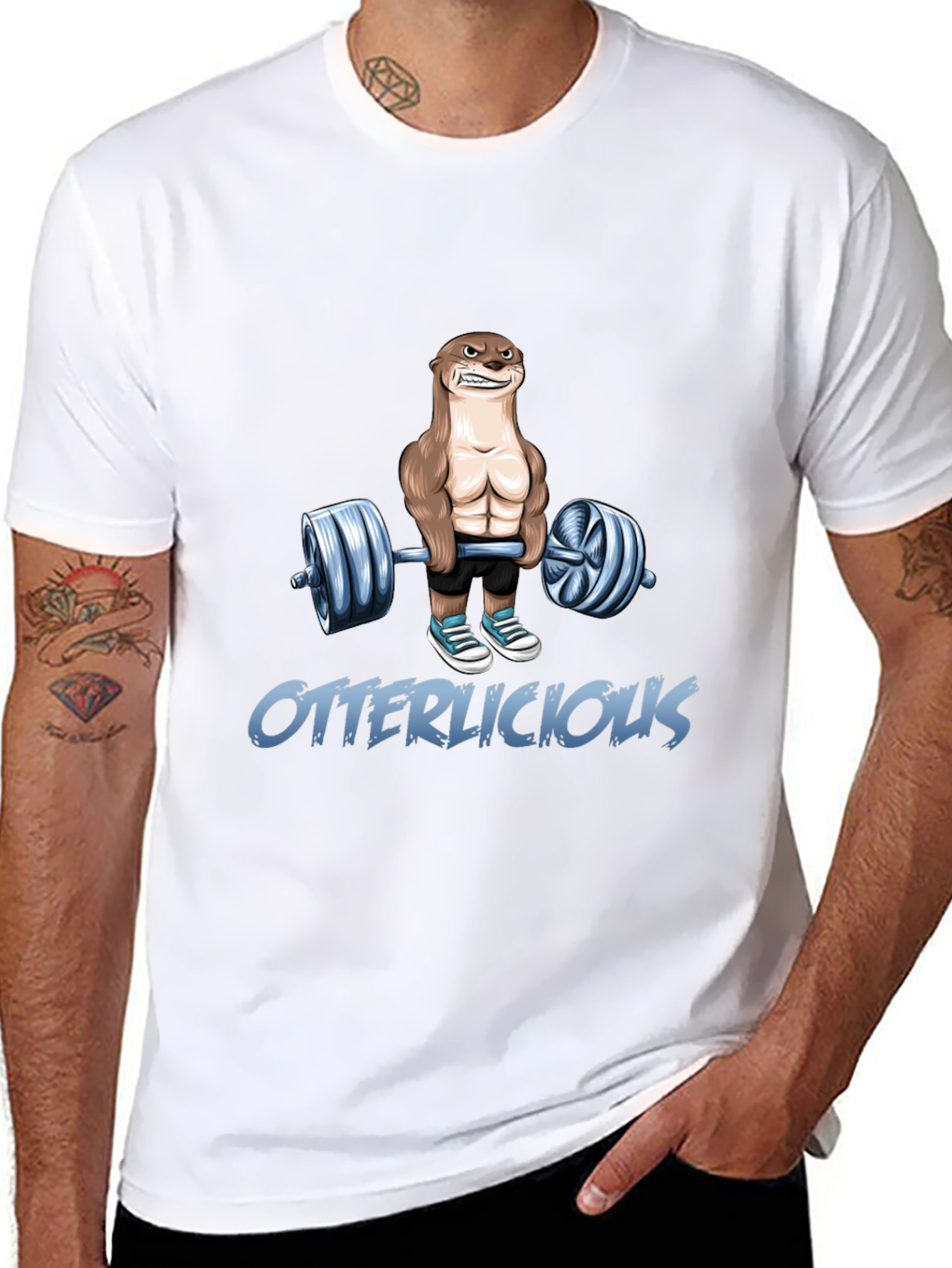 Otterlicious Workout T-Shirt - Funny Fitness Tee