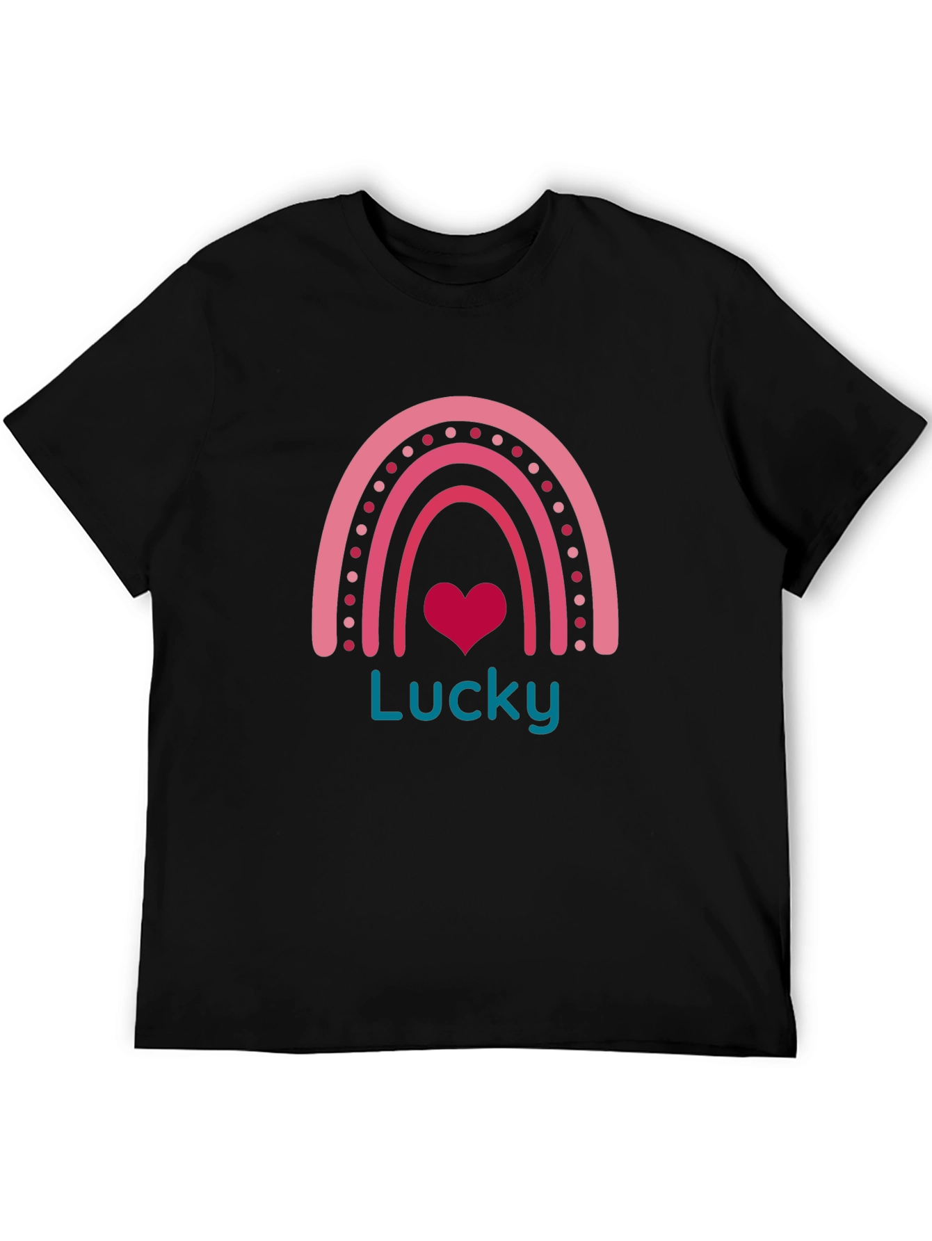 Lucky Rainbow Heart Graphic Tee