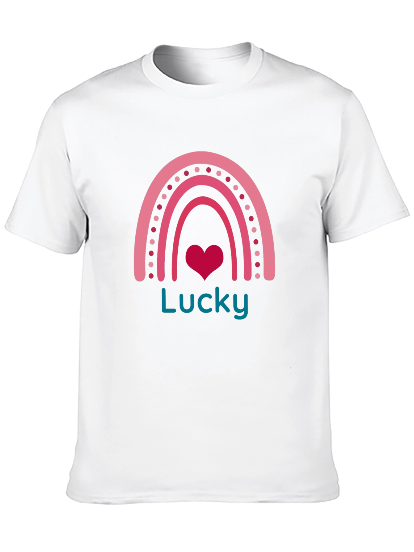 Lucky Rainbow Heart Graphic Tee