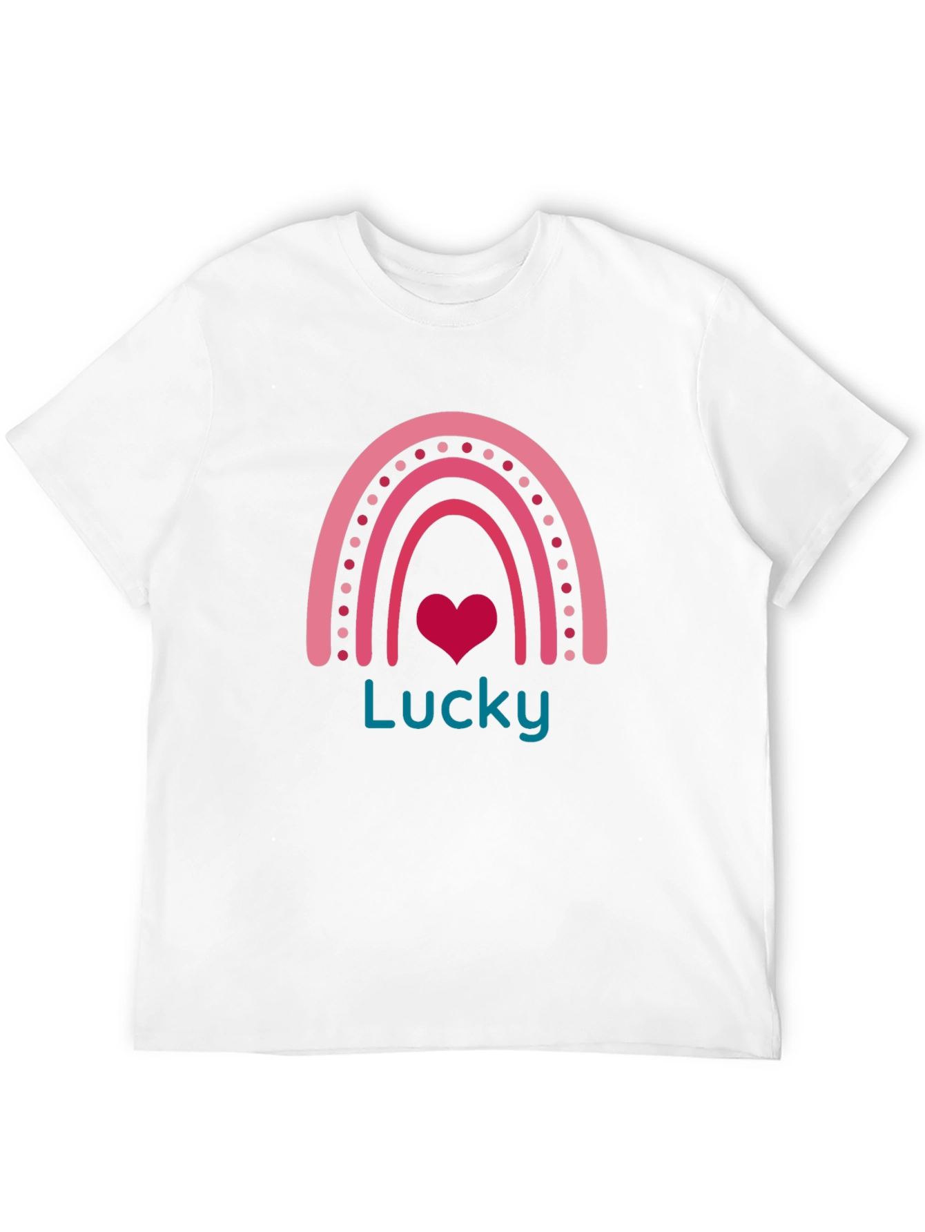 Lucky Rainbow Heart Graphic Tee