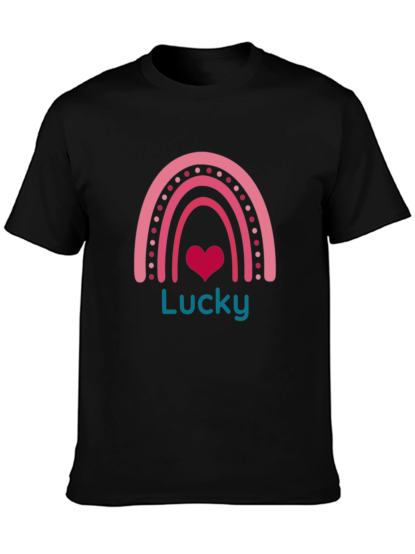 Lucky Rainbow Heart Graphic Tee