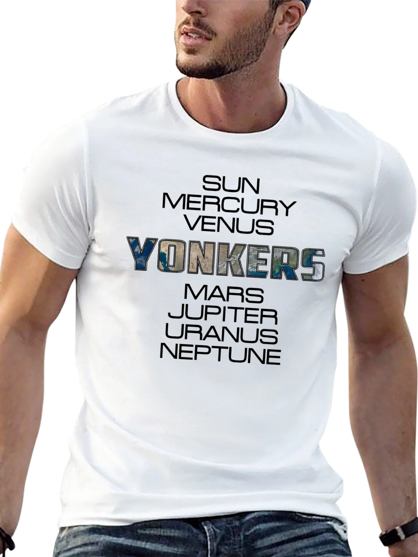 Yonkers Planet T-Shirt - Space Graphic Tee