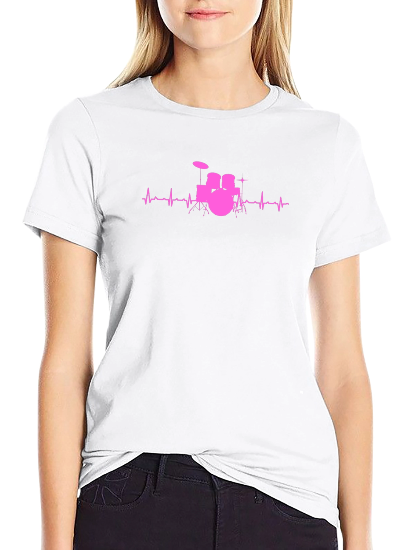 Drumbeat Heartbeat Graphic Tee