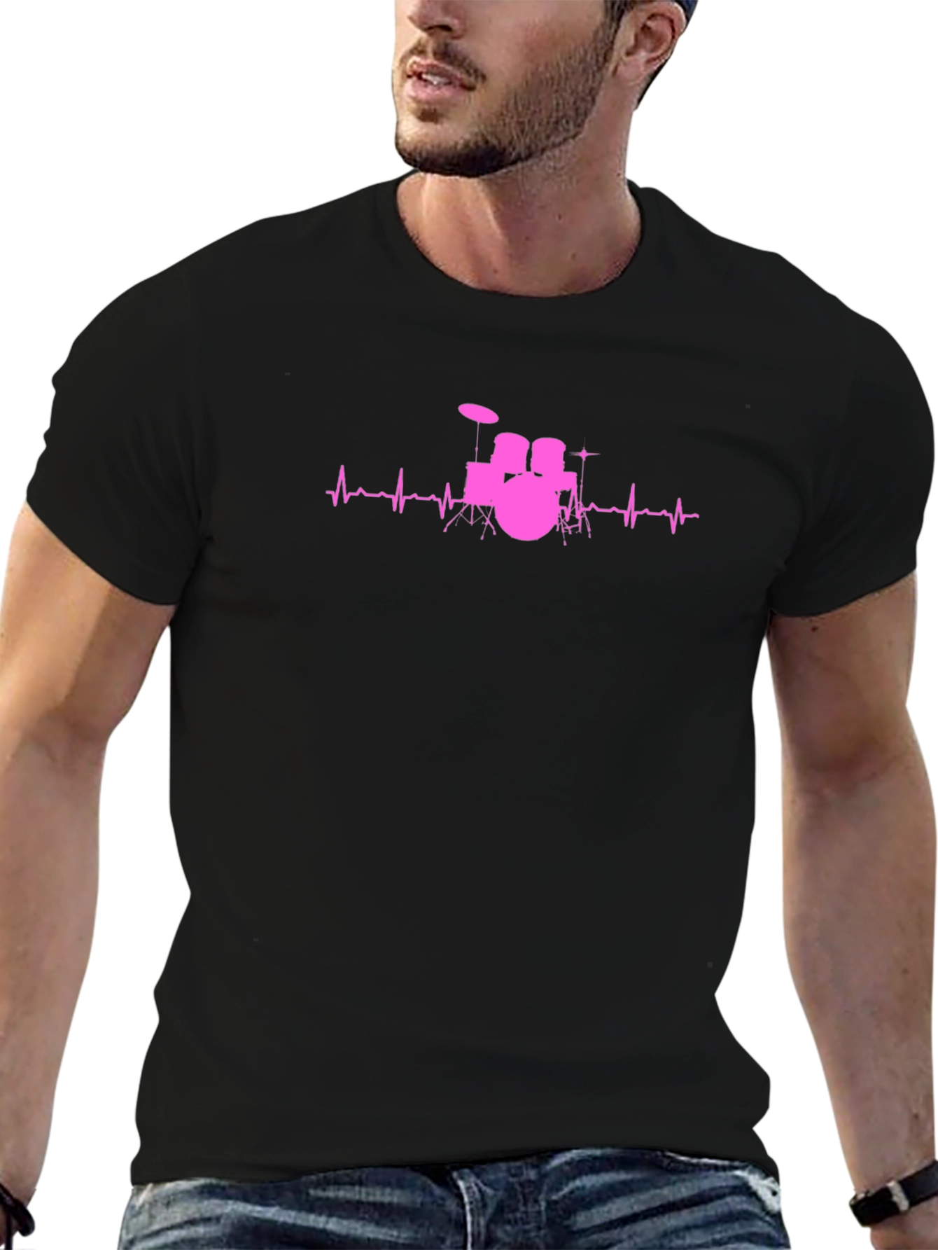 Drumbeat Heartbeat Graphic Tee