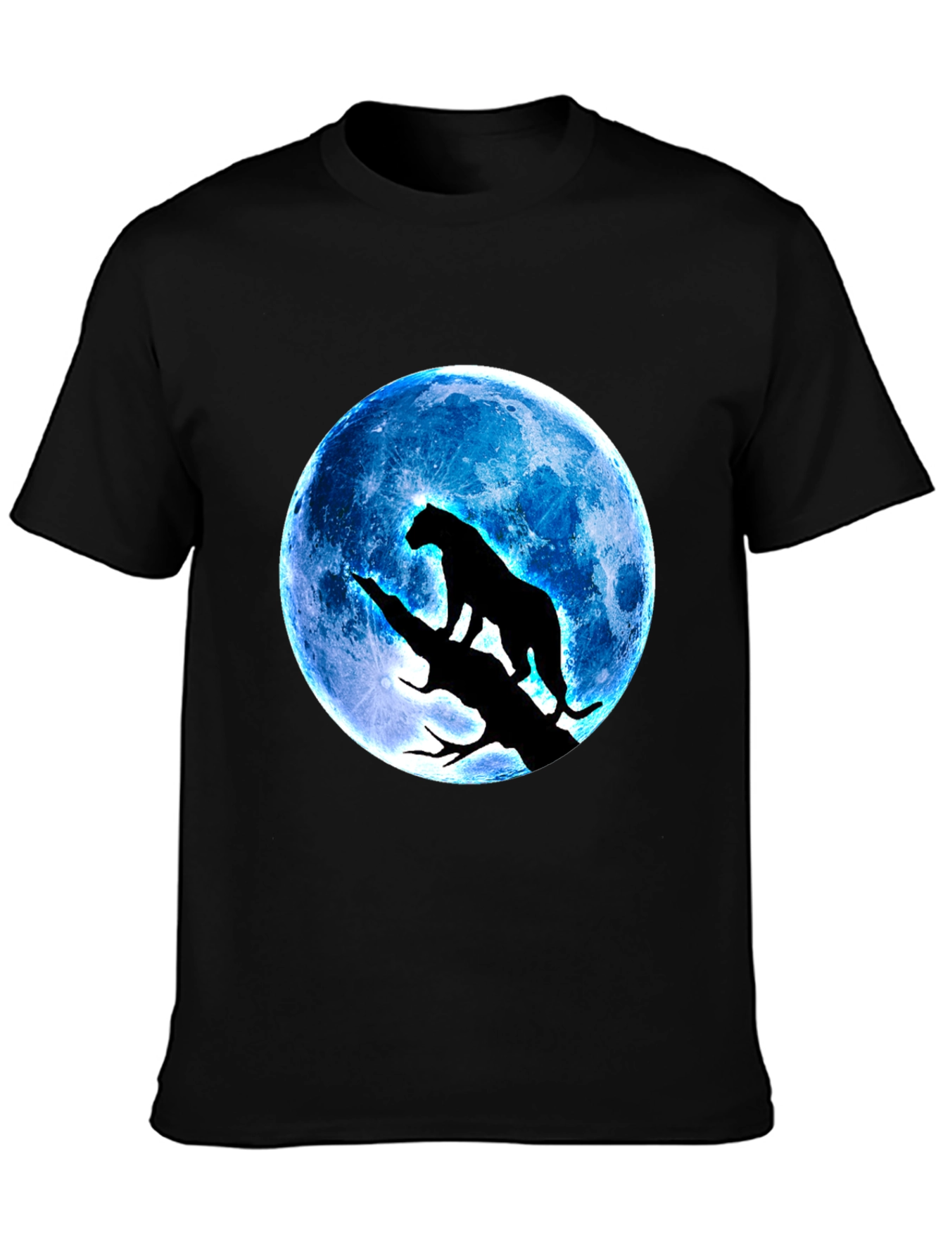 Black Panther Moon Mens Graphic Tee
