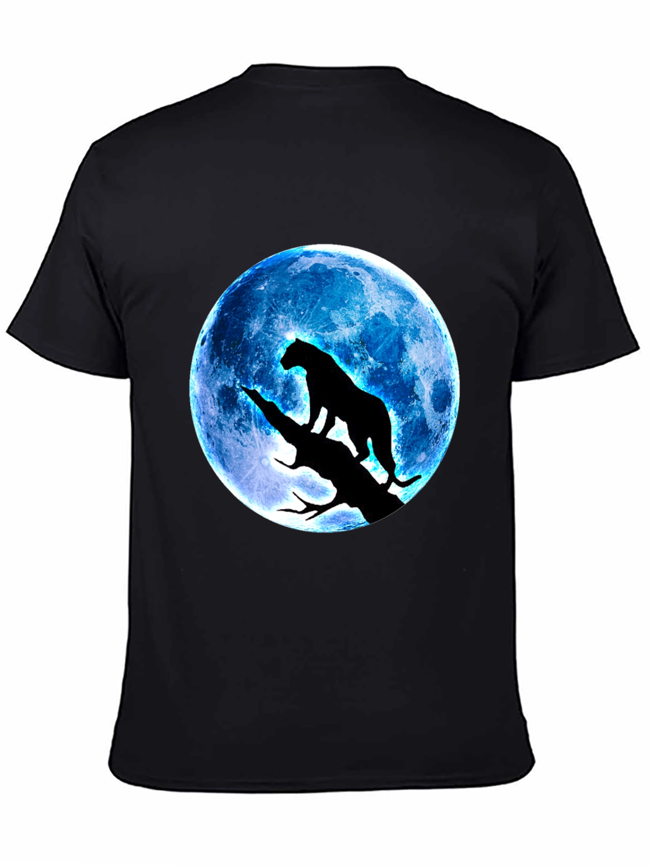 Black Panther Moon Mens Graphic Tee