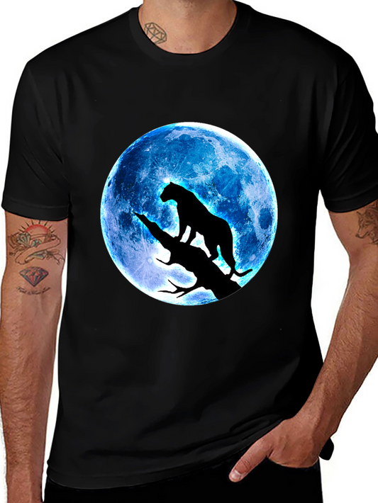 Black Panther Moon Mens Graphic Tee