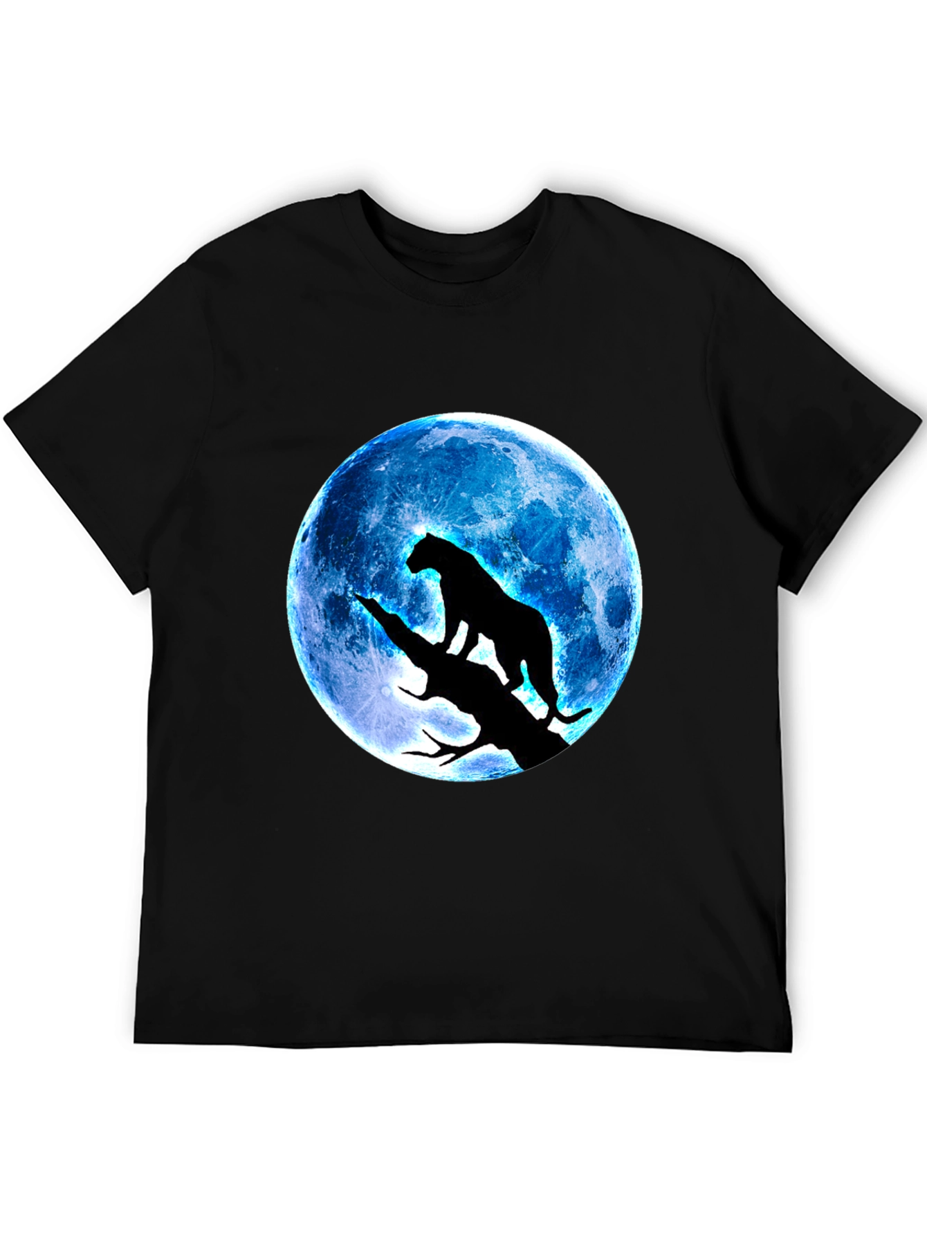 Black Panther Moon Mens Graphic Tee