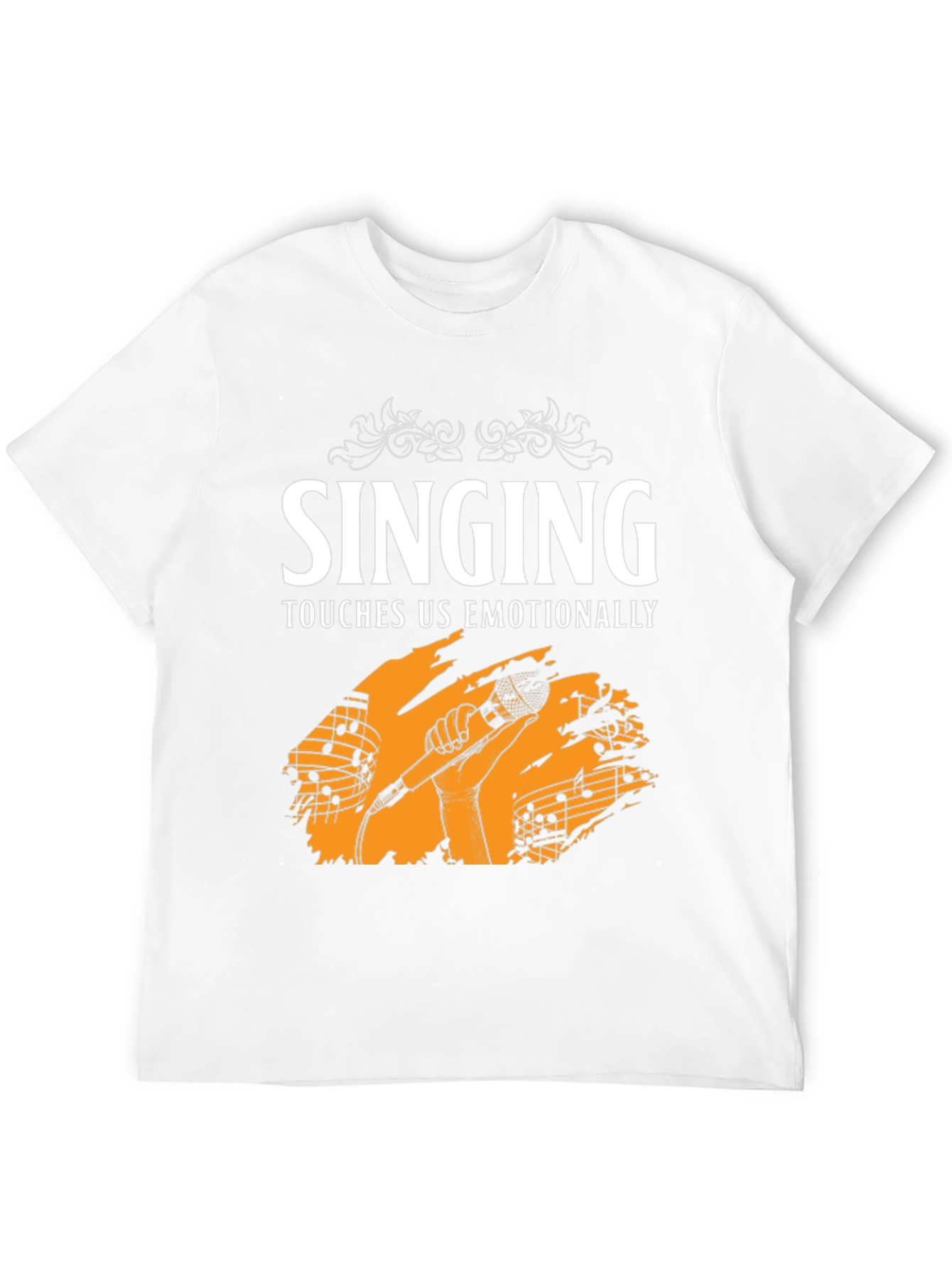 Singing Touches Us Emotionally Black T-Shirt