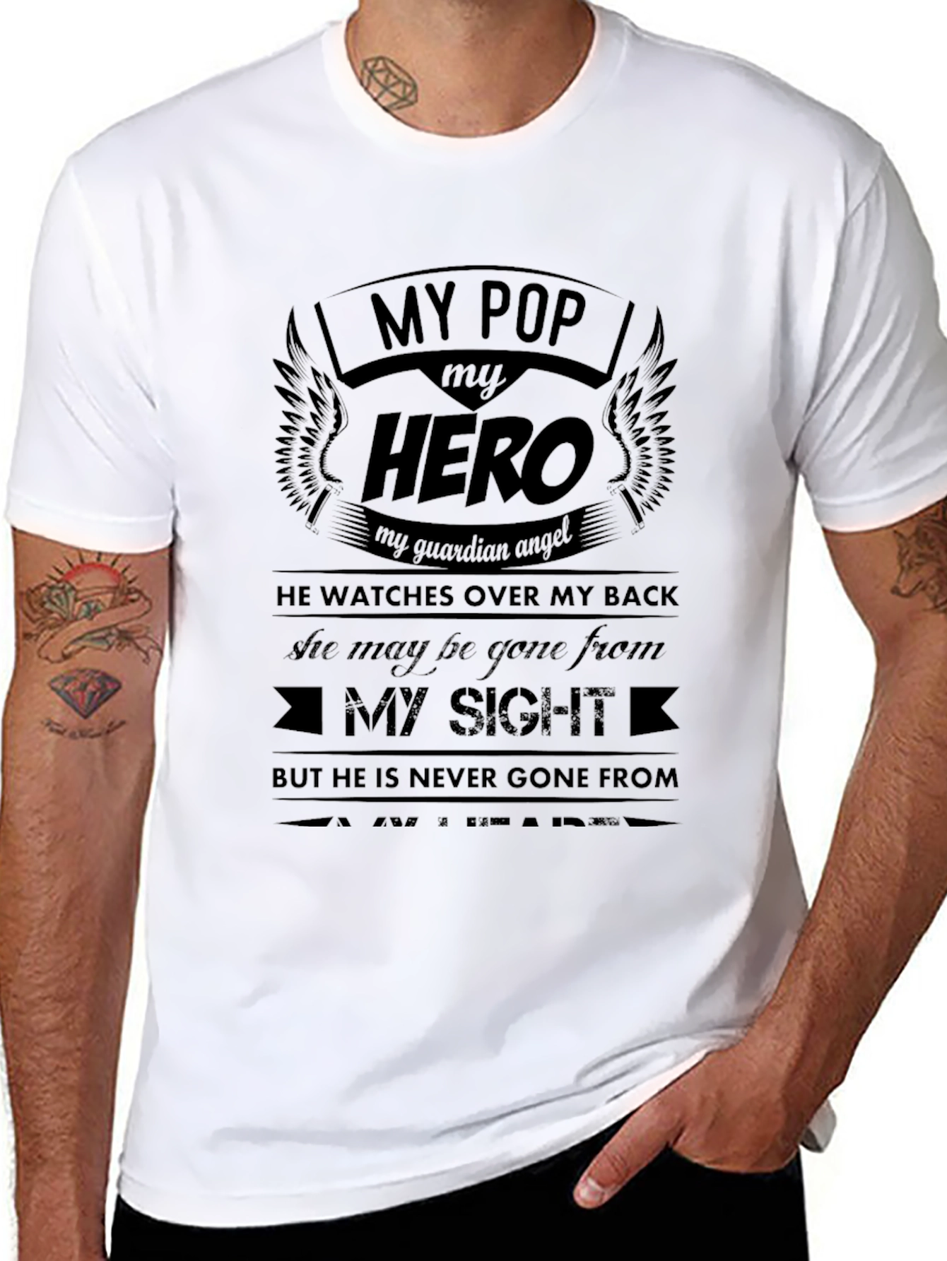 My Pop My Hero Graphic T-Shirt