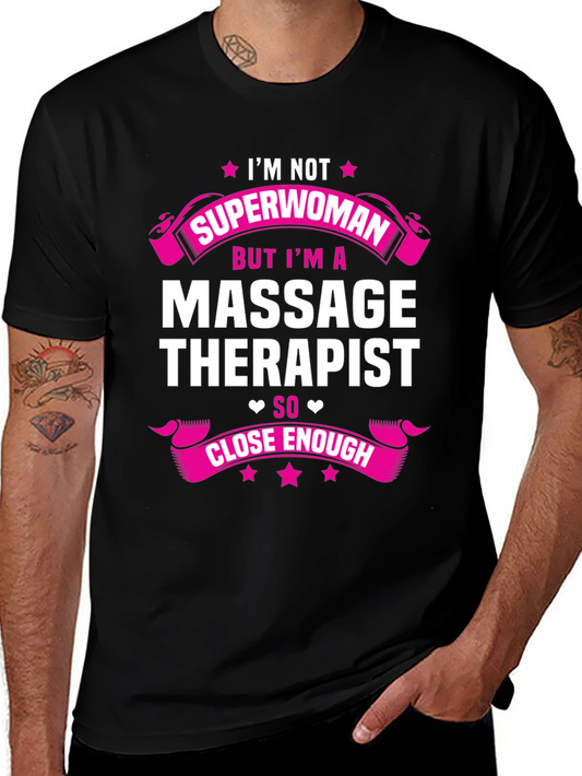 Massage Therapist Superwoman Graphic T-Shirt