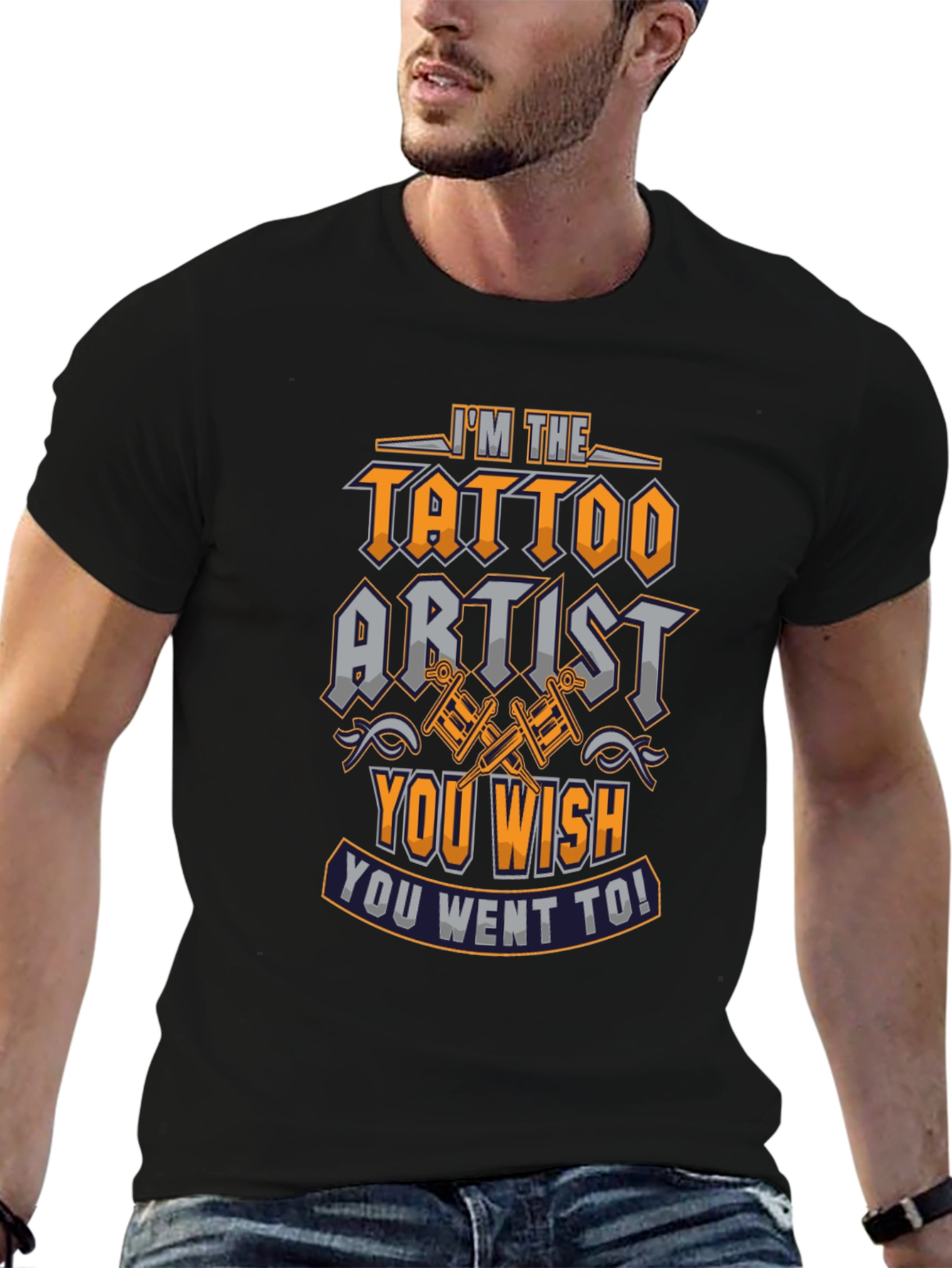 Tattoo Artist Graphic T-Shirt - Mens Black Tee