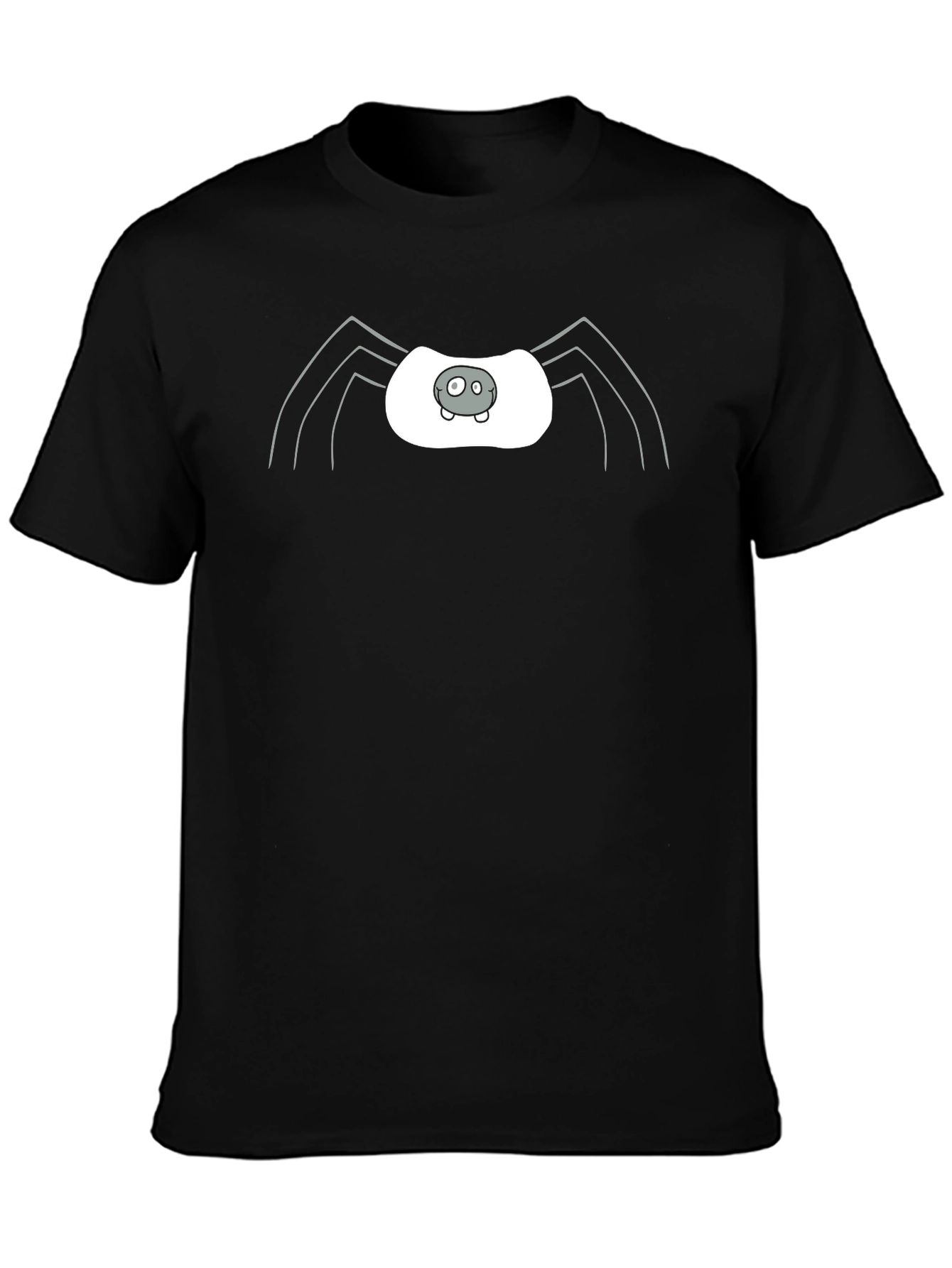 Cartoon Spider Graphic Black T-Shirt