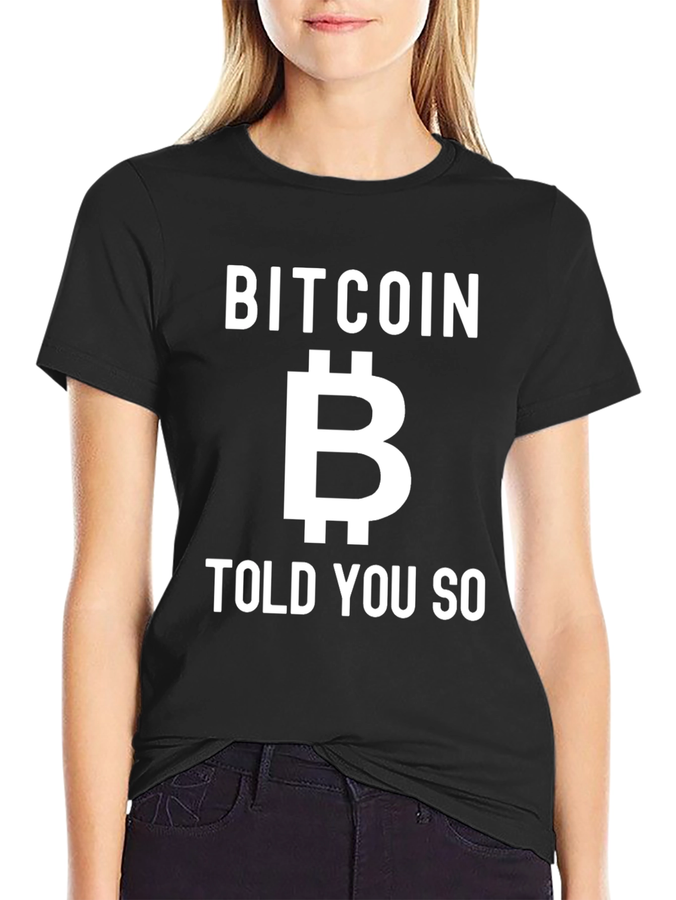 Bitcoin Told You So Graphic Tee - Black