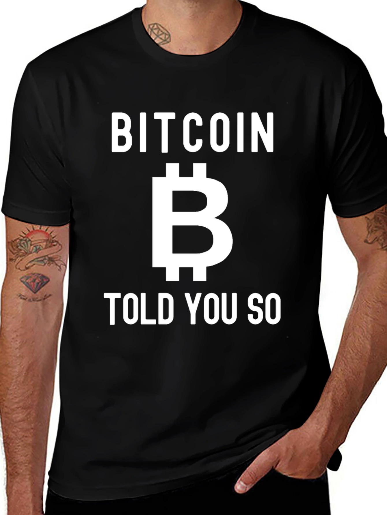 Bitcoin Told You So Graphic Tee - Black