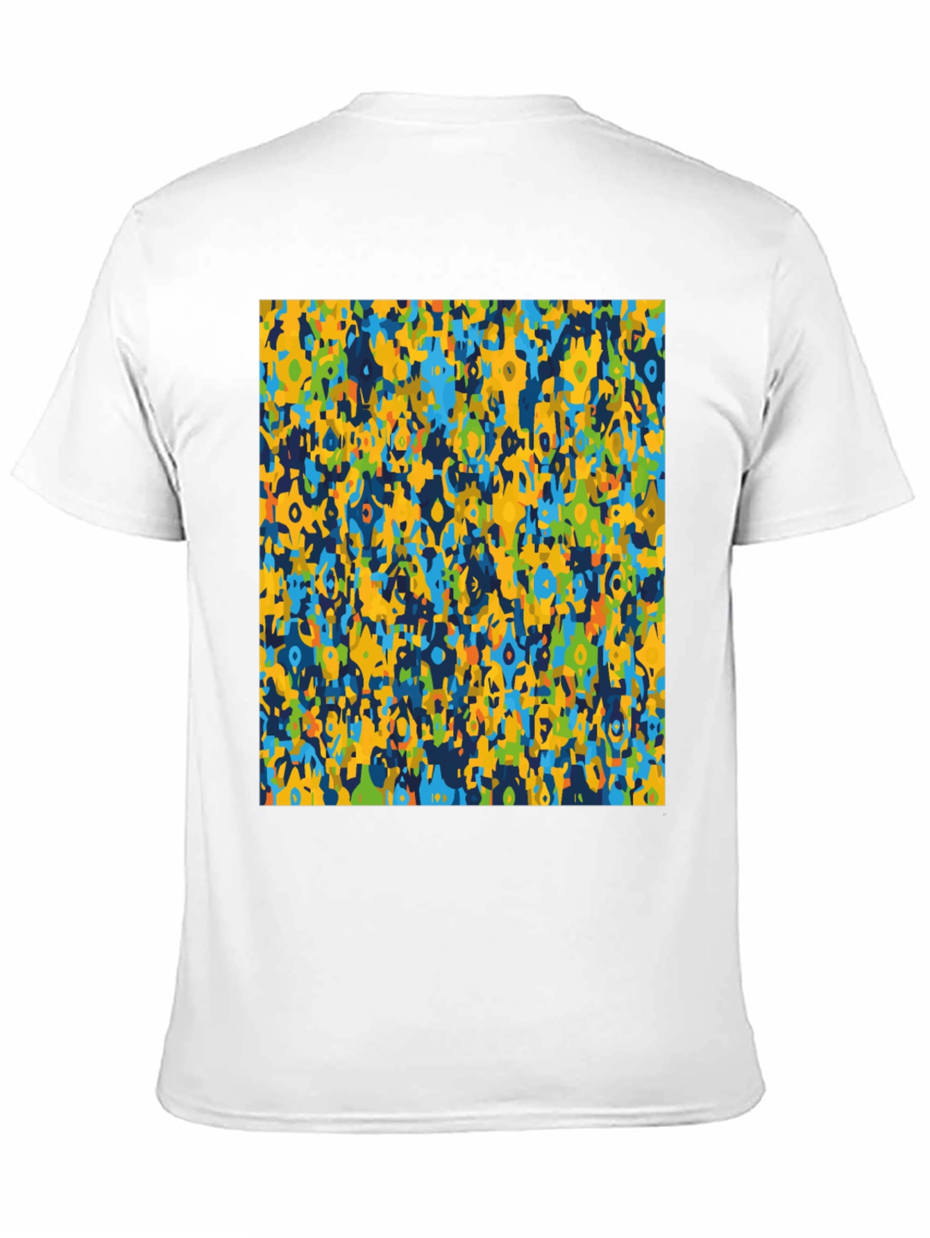 Abstract Pattern Mens Black Graphic T-Shirt