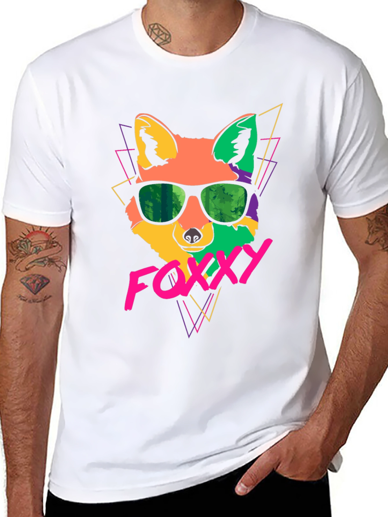Funky Fox T-Shirt - Retro 80s Style