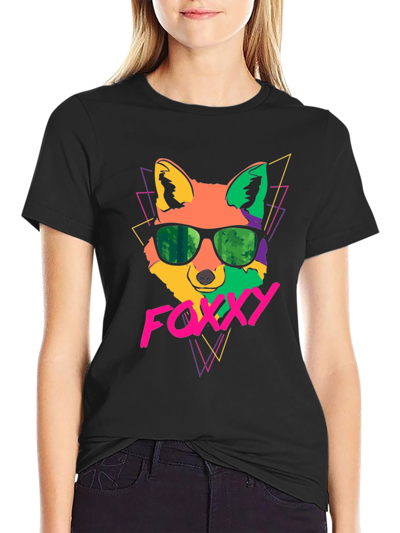 Funky Fox T-Shirt - Retro 80s Style