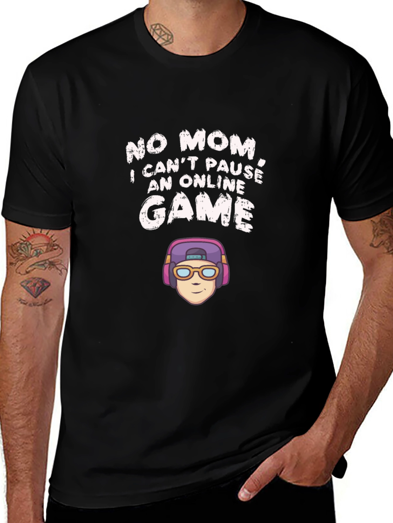 Funny Gamer T-Shirt - No Pause Online Game