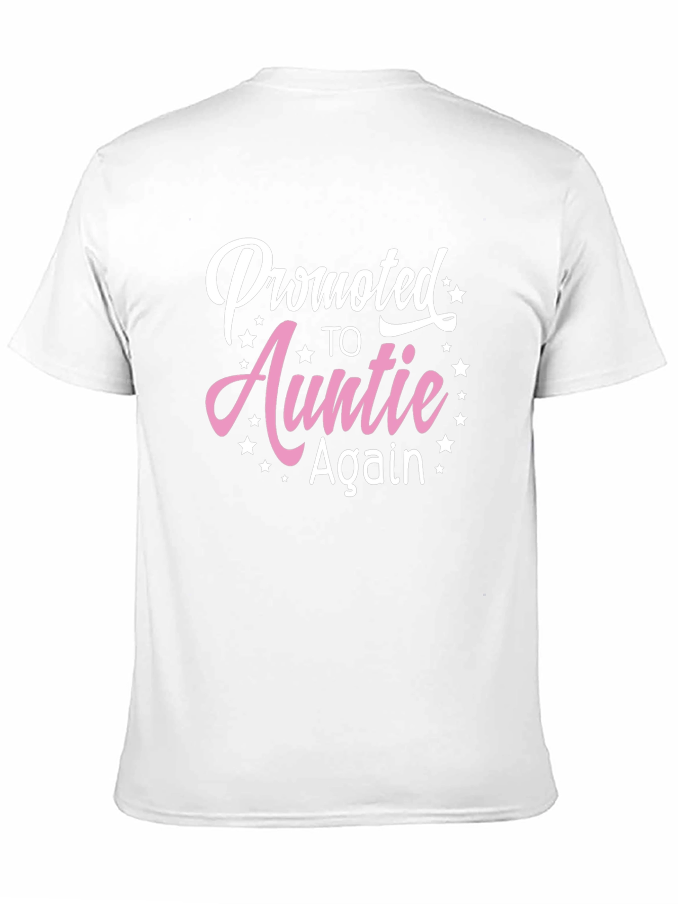 Promoted To Auntie Again Black T-Shirt