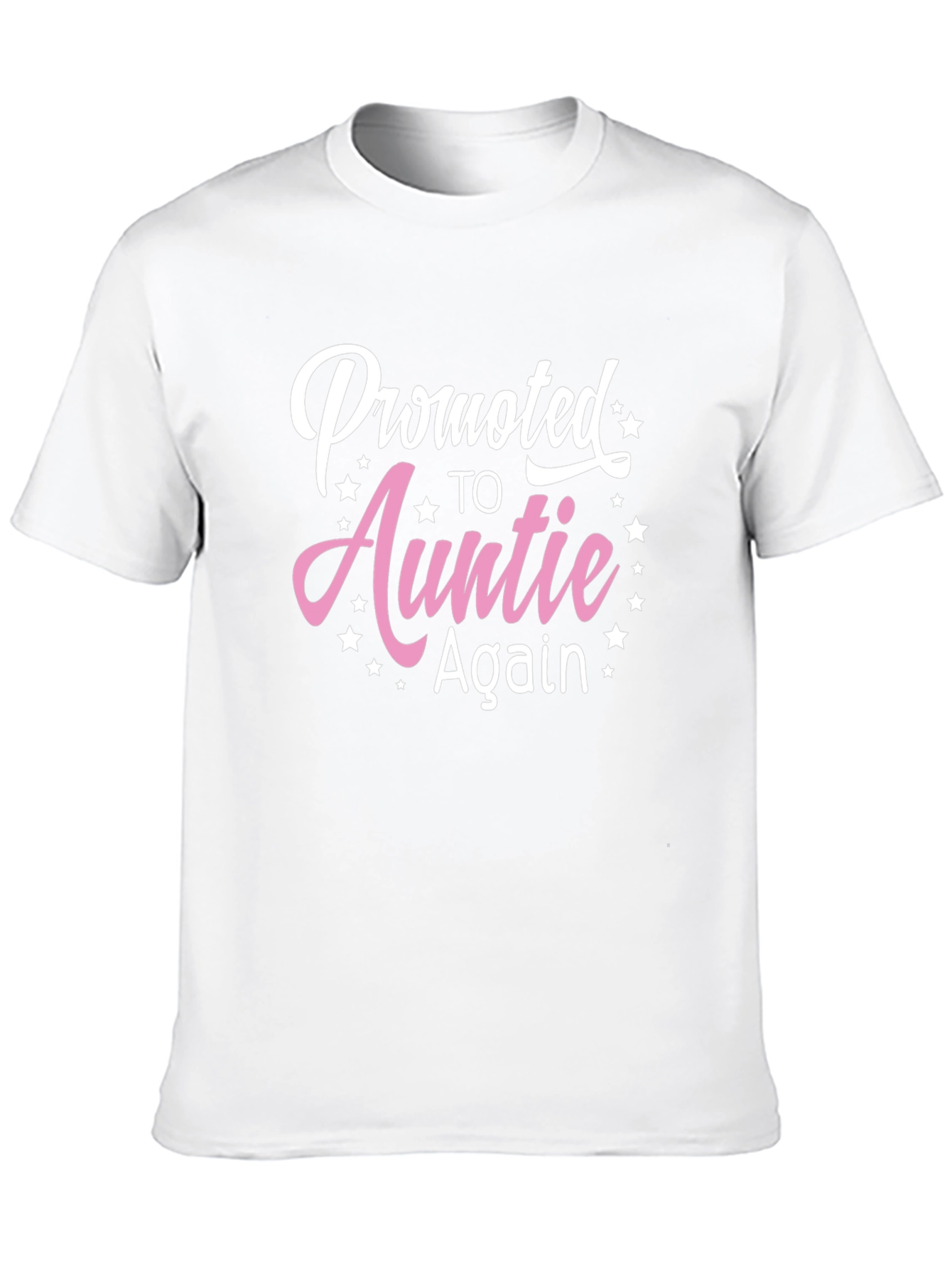 Promoted To Auntie Again Black T-Shirt