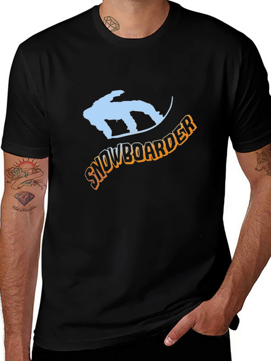 Snowboarder Graphic Tee - Black T-Shirt
