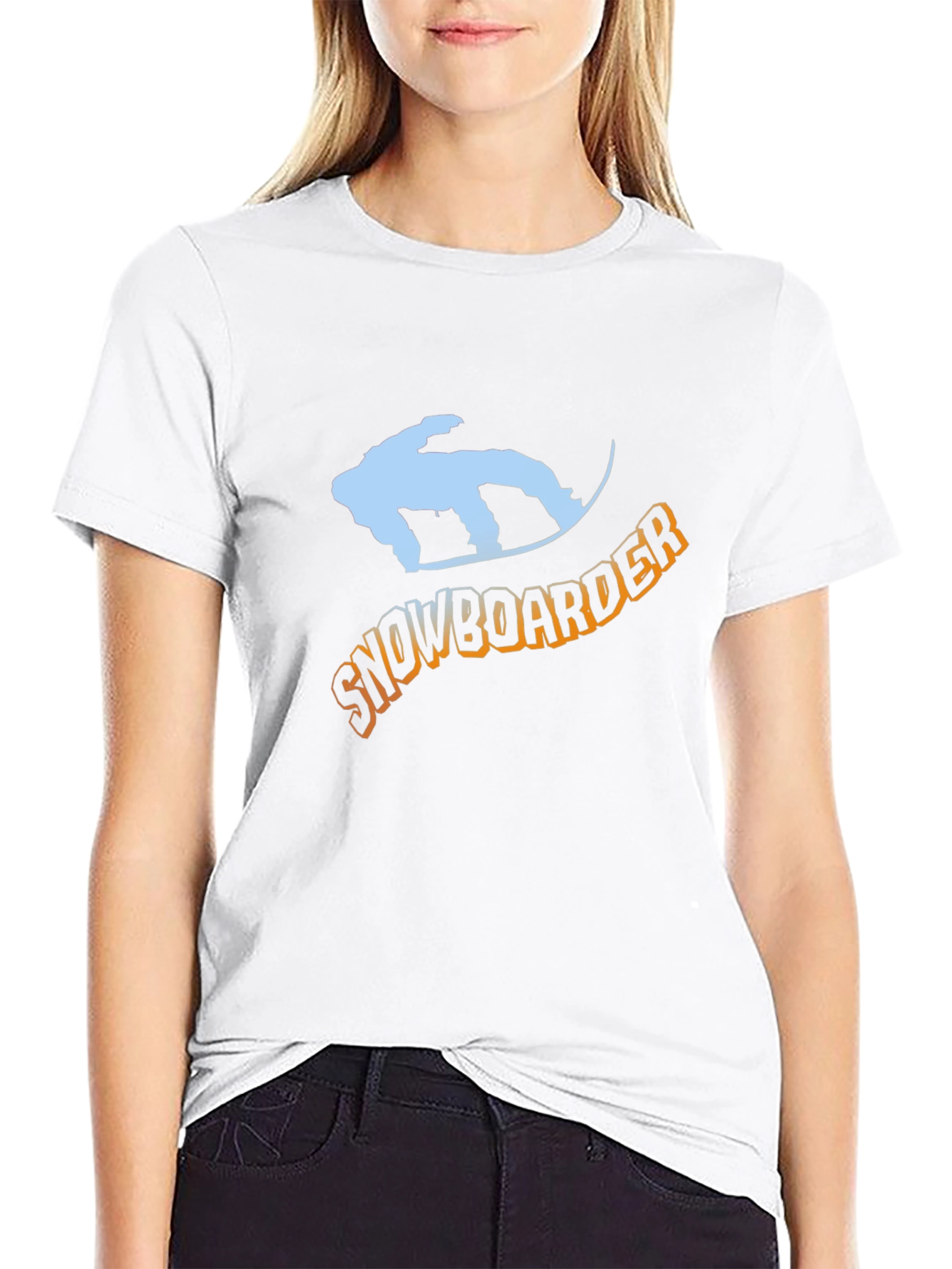 Snowboarder Graphic Tee - Black T-Shirt