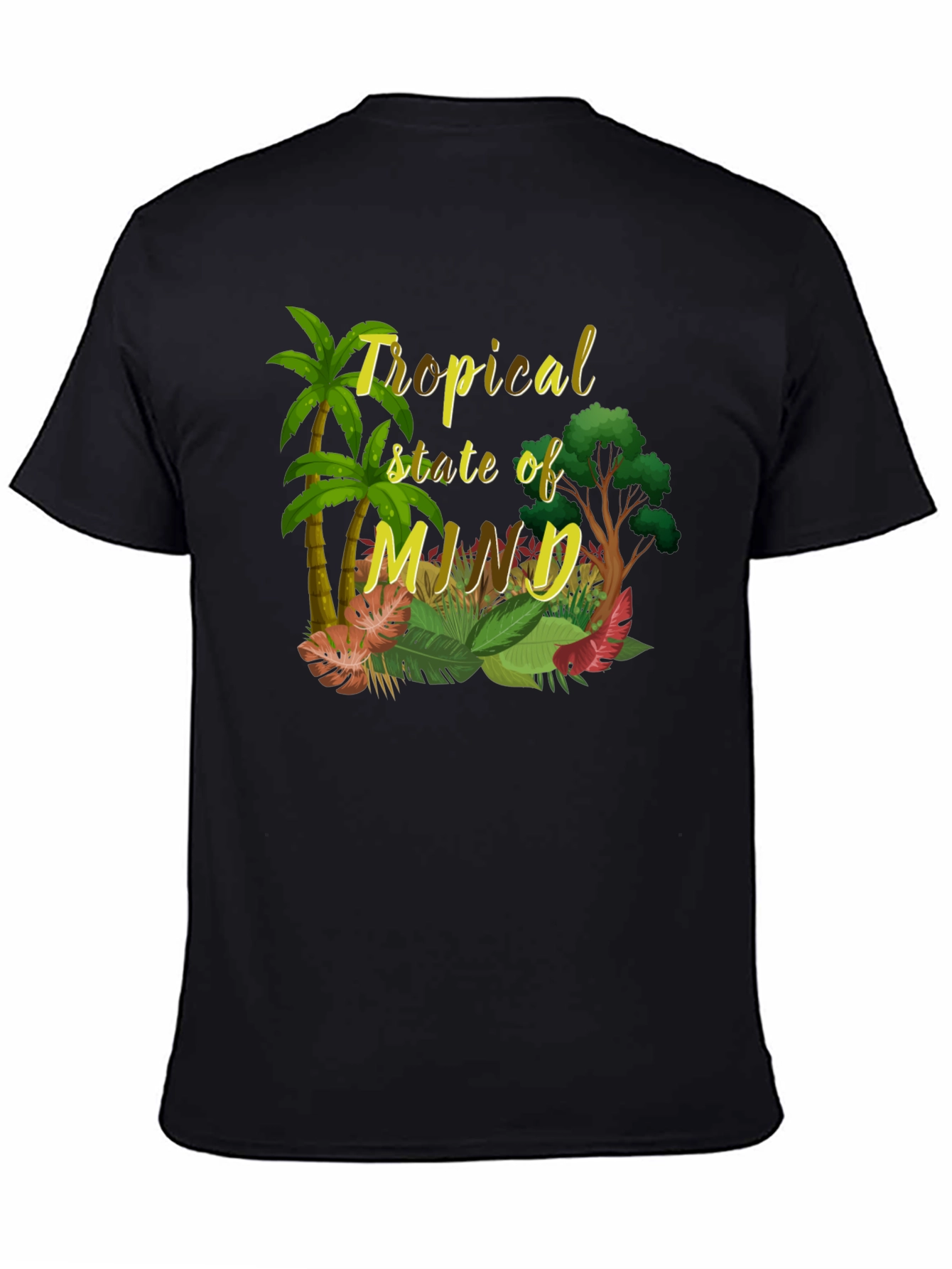 Tropical State of Mind Black T-Shirt