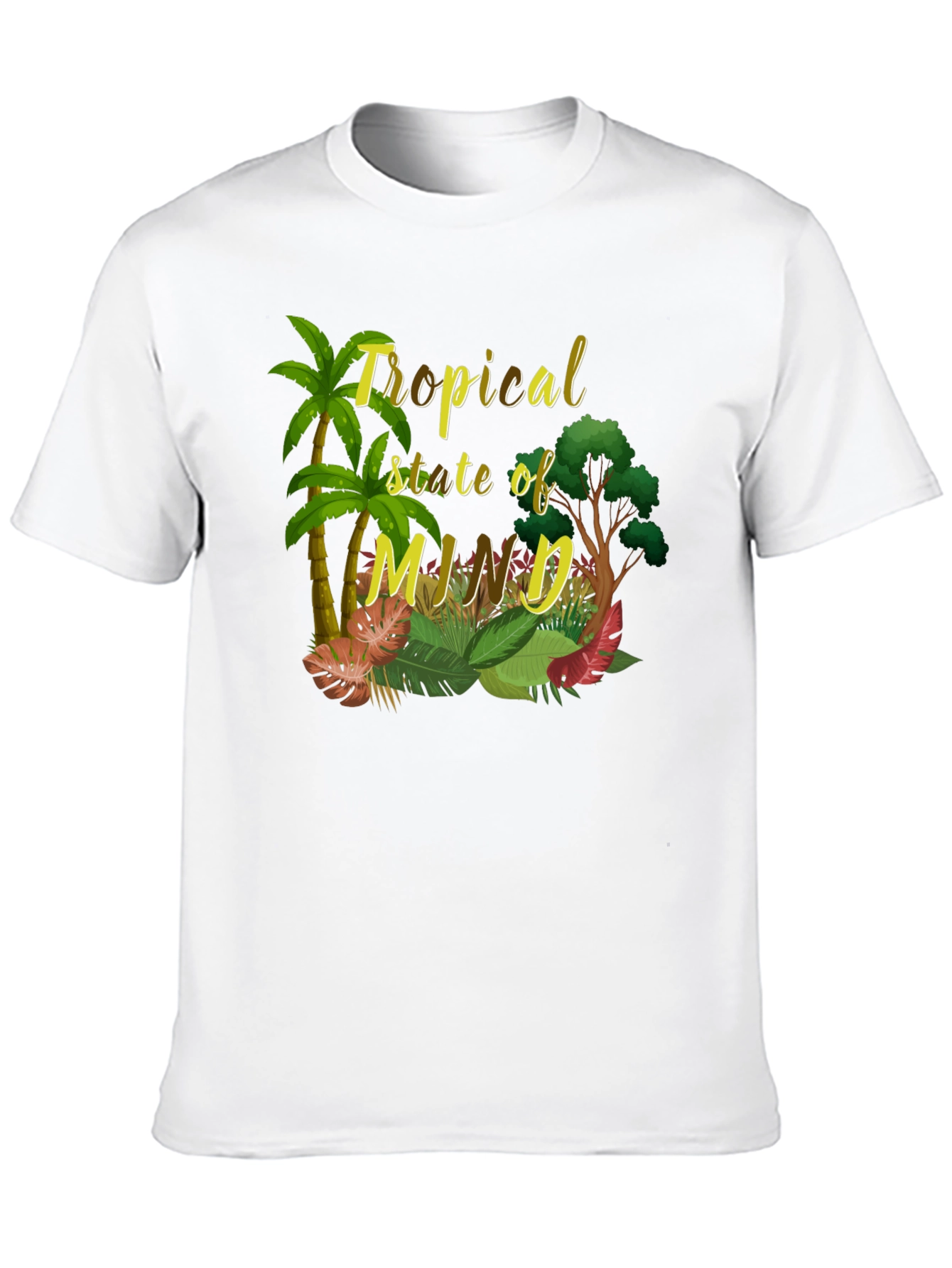 Tropical State of Mind Black T-Shirt