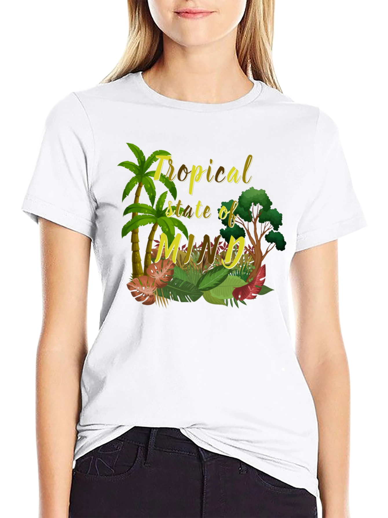 Tropical State of Mind Black T-Shirt