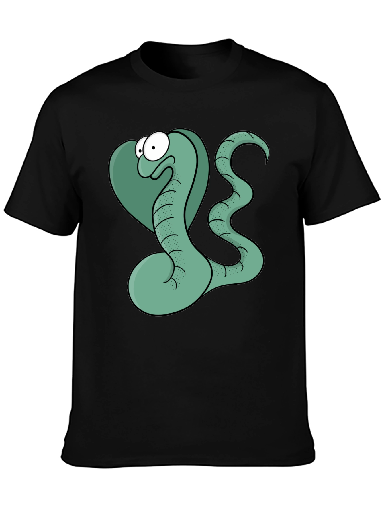 Cartoon Snake Graphic T-Shirt - Funny Mens Tee