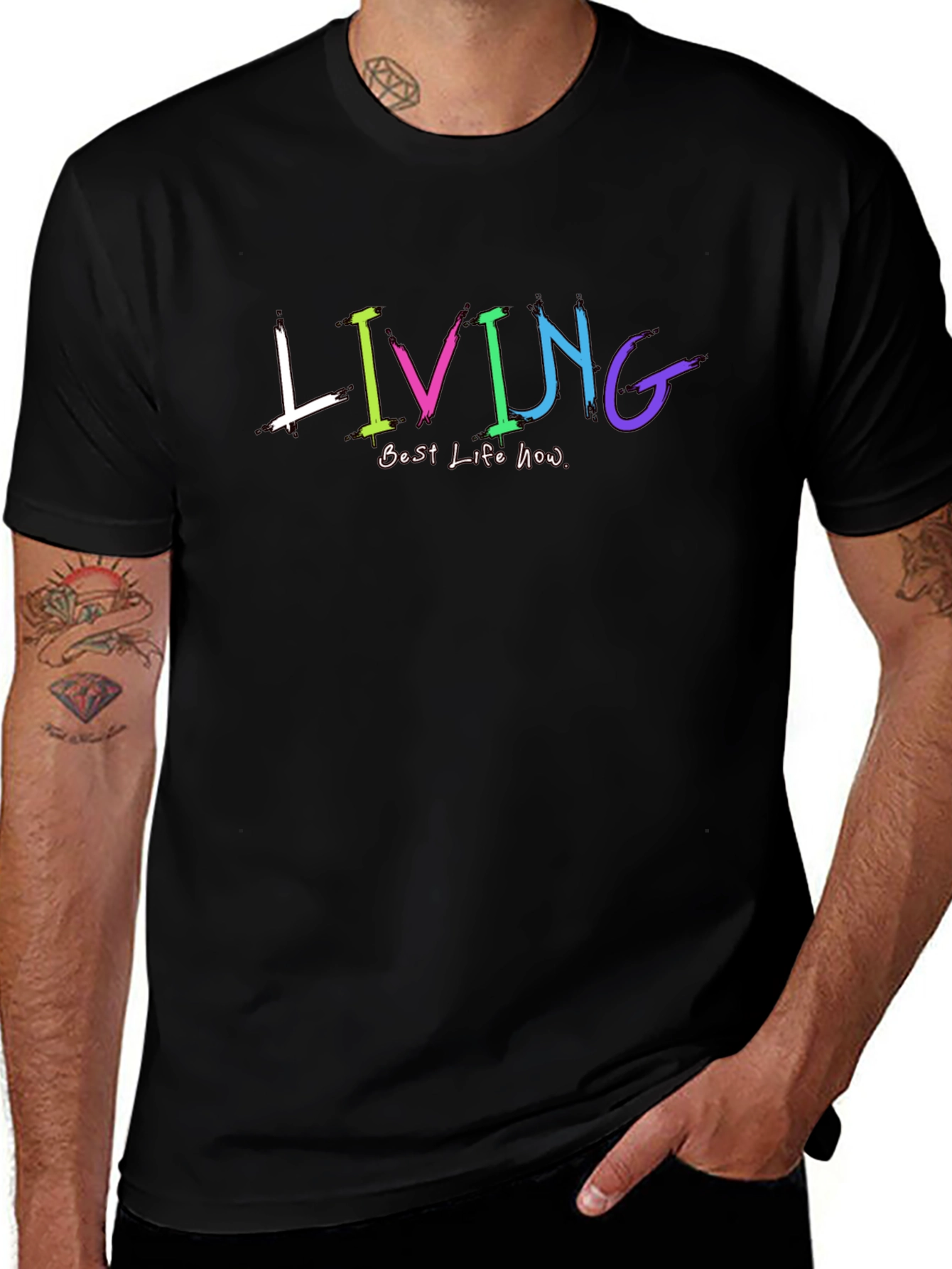 Living Best Life Now Graphic T-Shirt