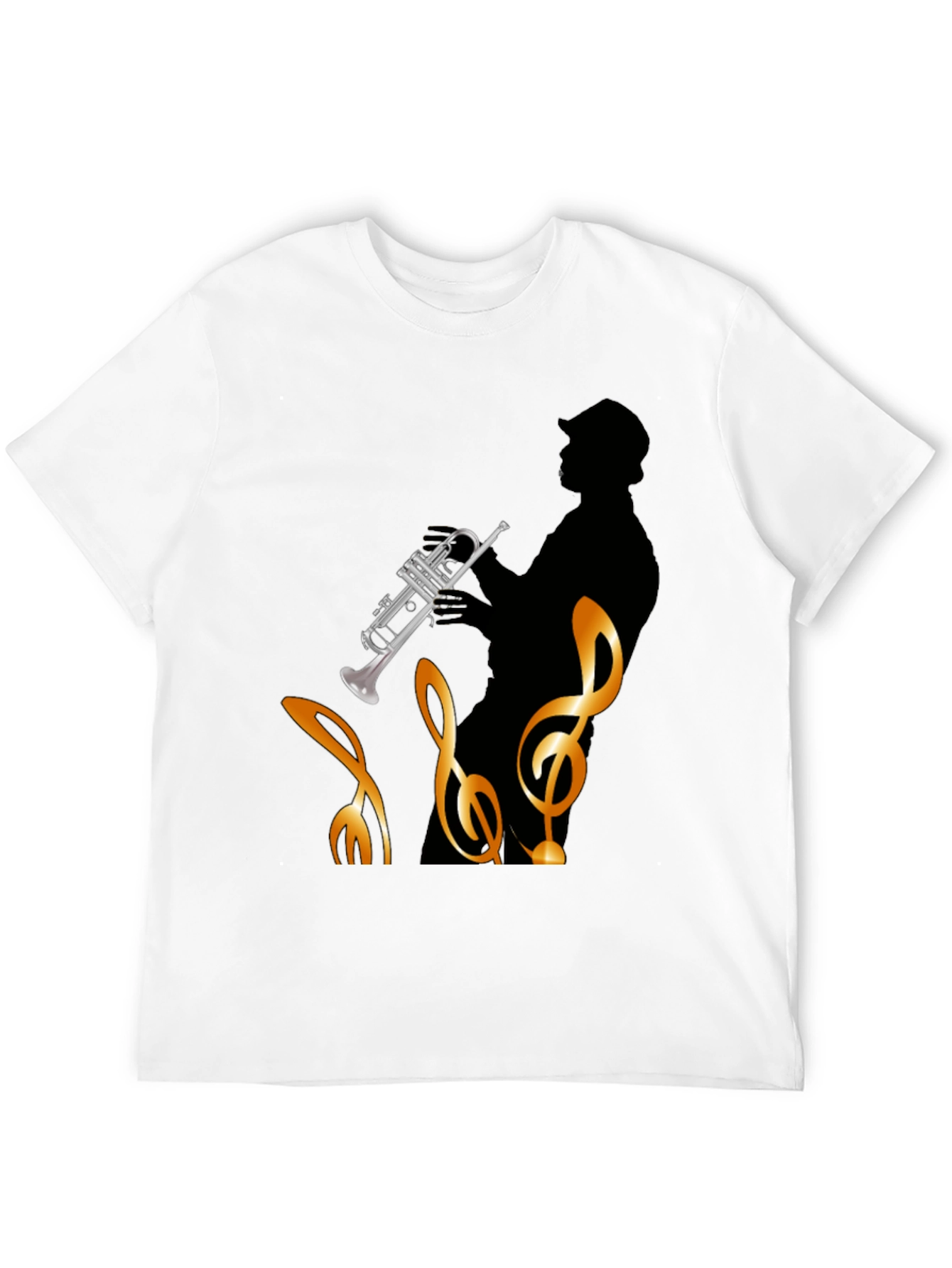 Jazz Musician Graphic T-Shirt - Black Cotton Tee