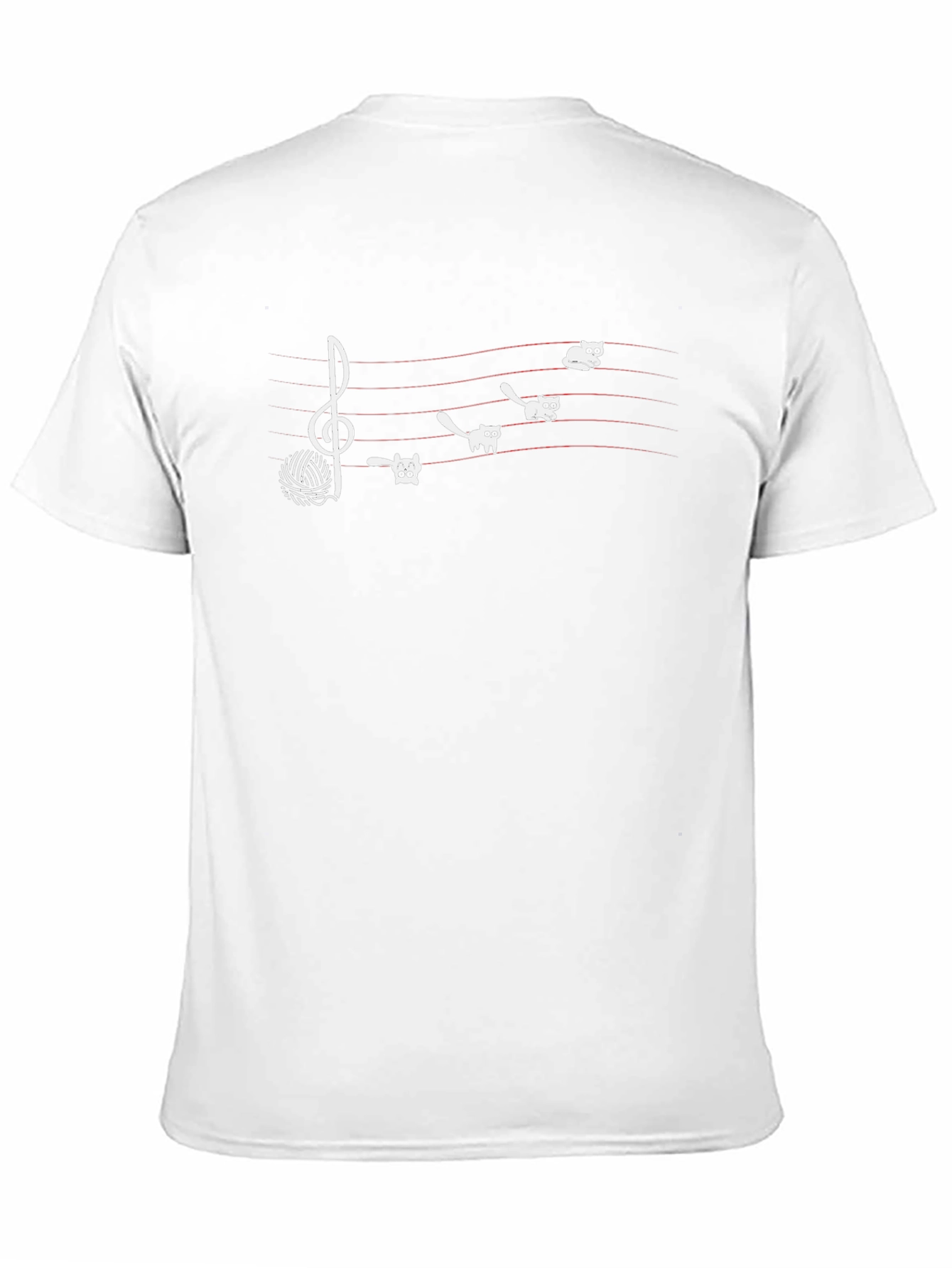 Musical Cats Black T-Shirt