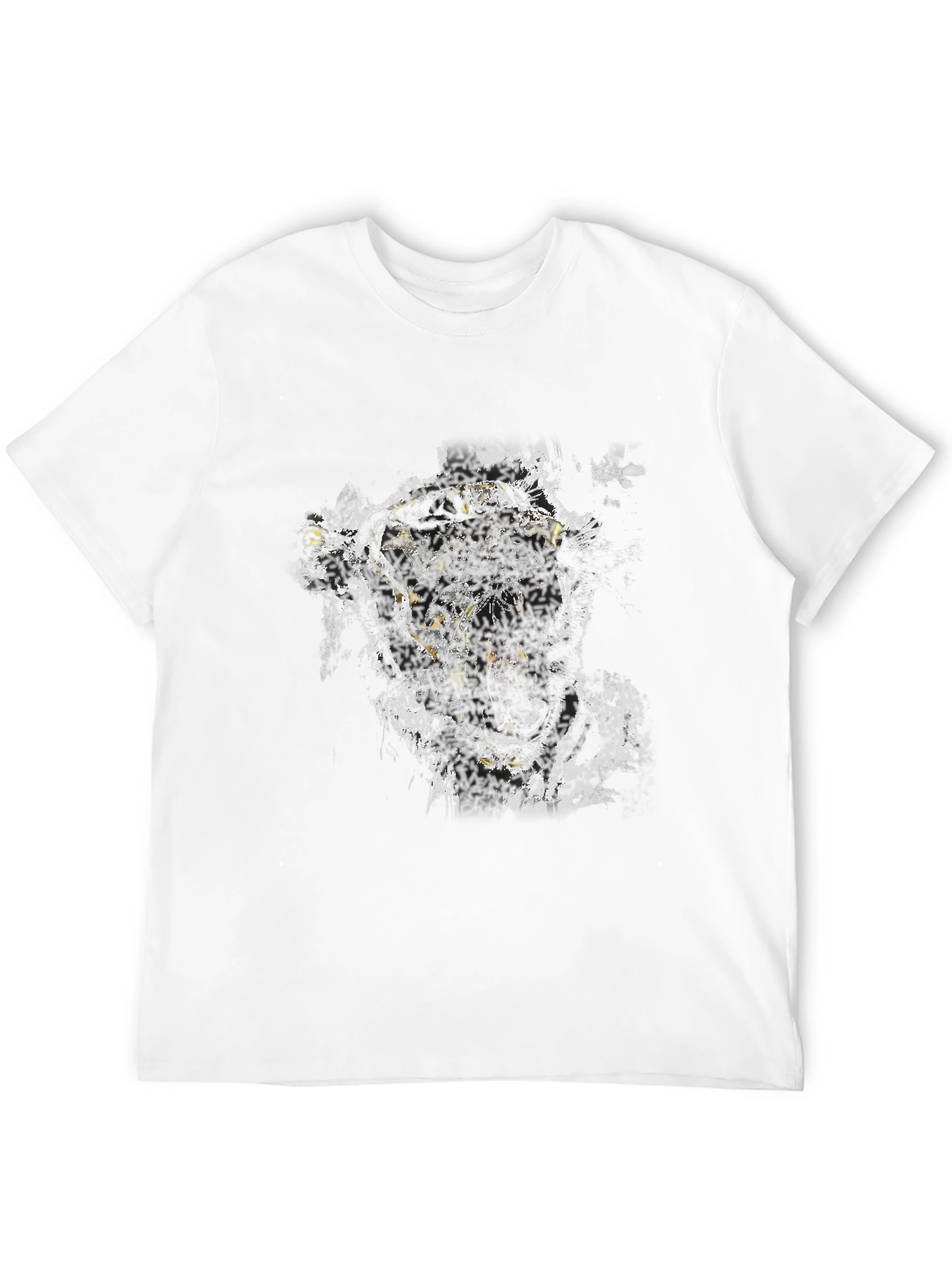 Tiger Graphic Black T-Shirt - Bold Animal Print Tee
