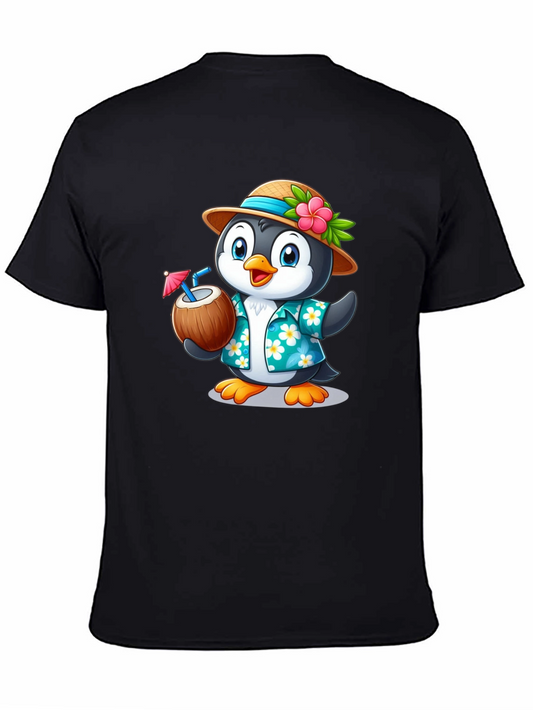 Tropical Penguin T-Shirt - Summer Vacation Vibe