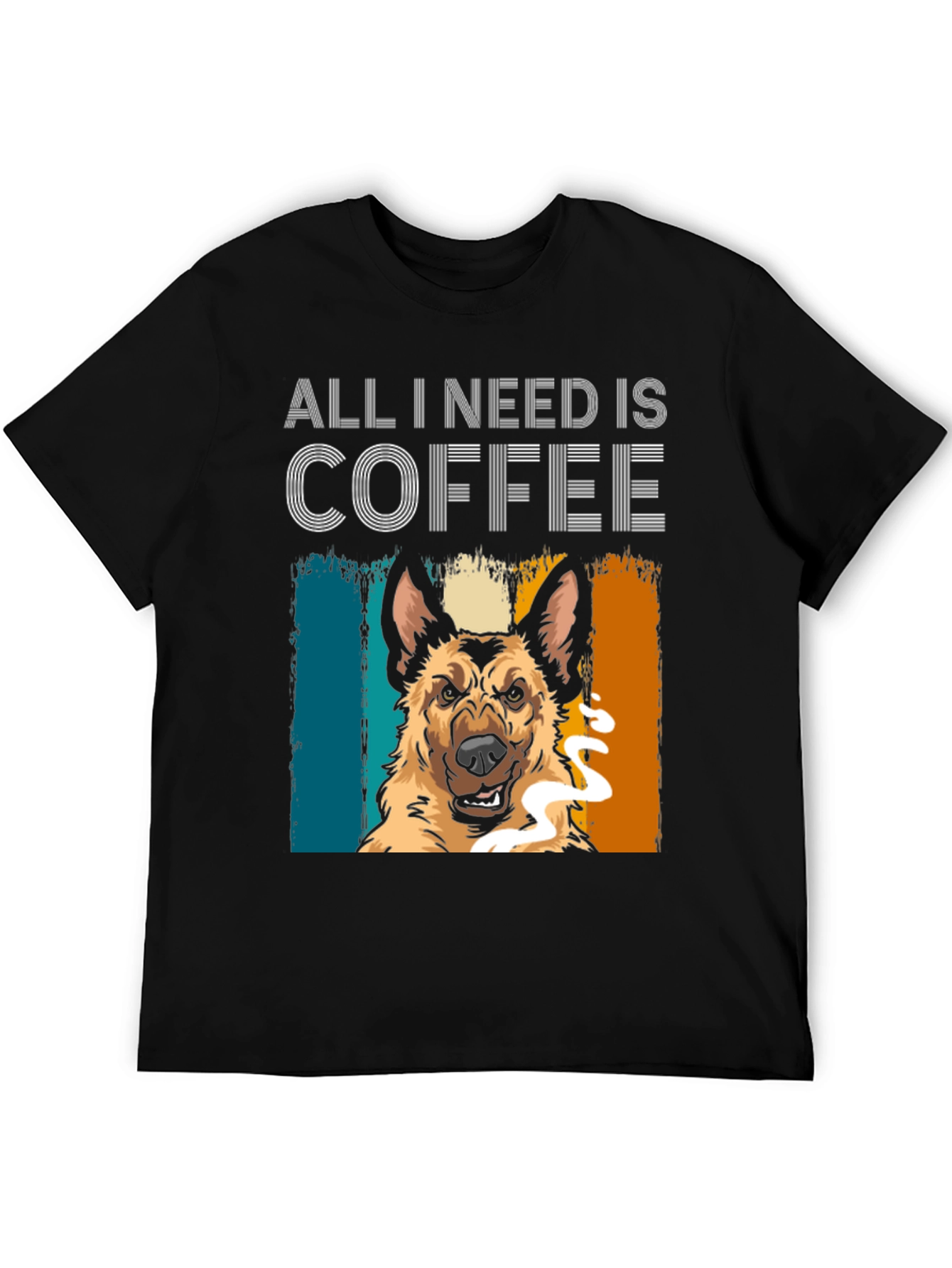 All I Need is Coffee Dog T-Shirt
