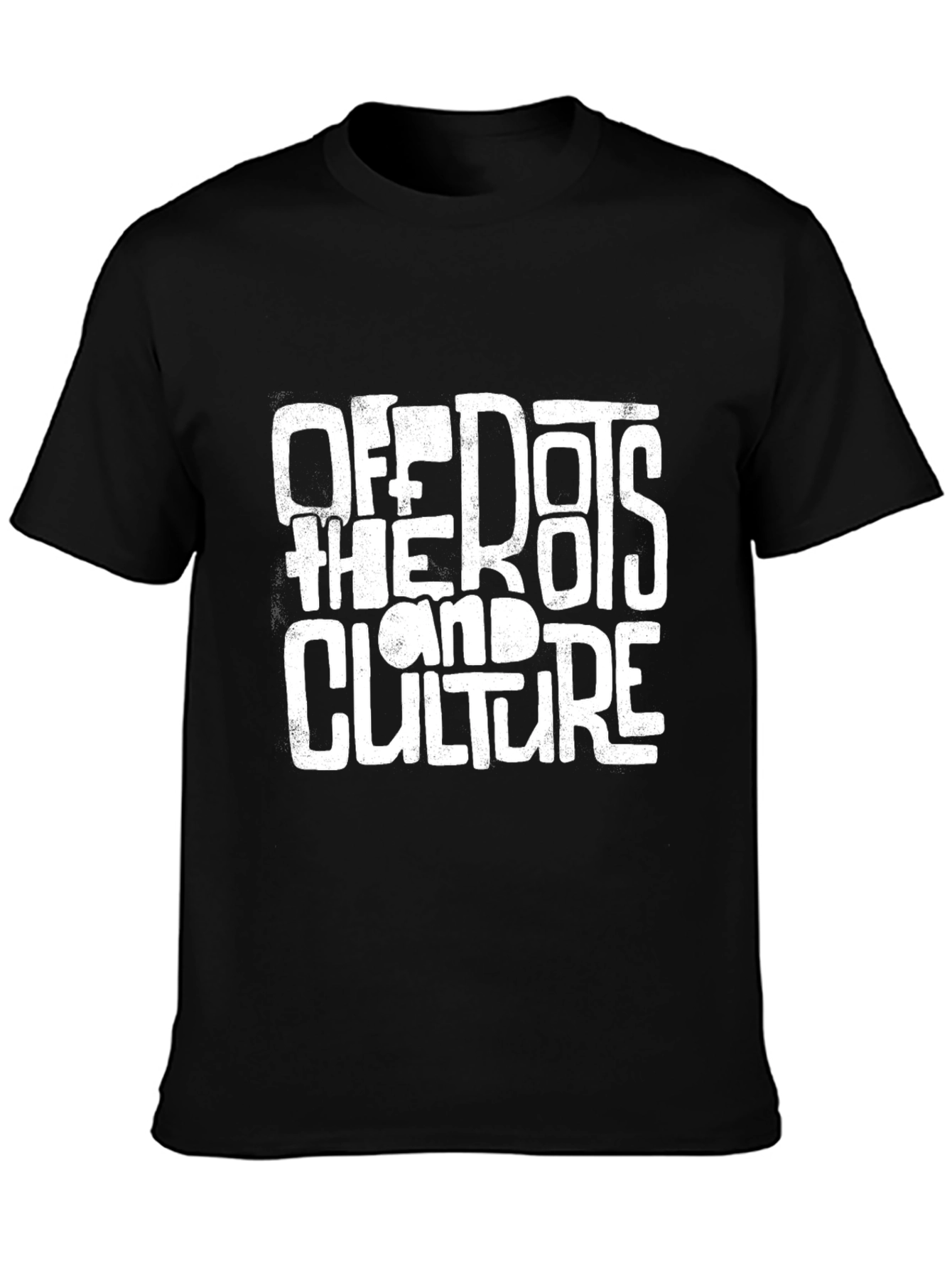 Off the Dots and Culture Black Graphic T-Shirt