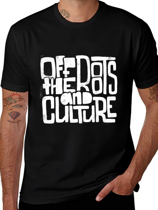 Off the Dots and Culture Black Graphic T-Shirt