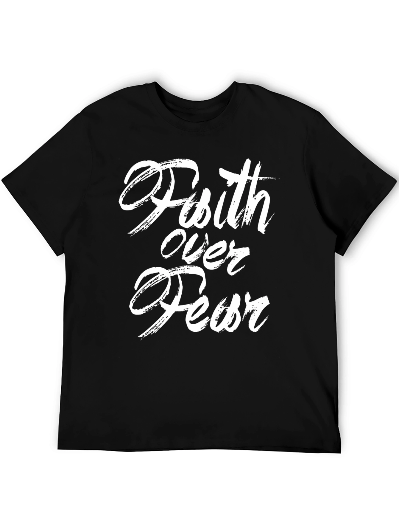 Faith Over Fear Black T-Shirt