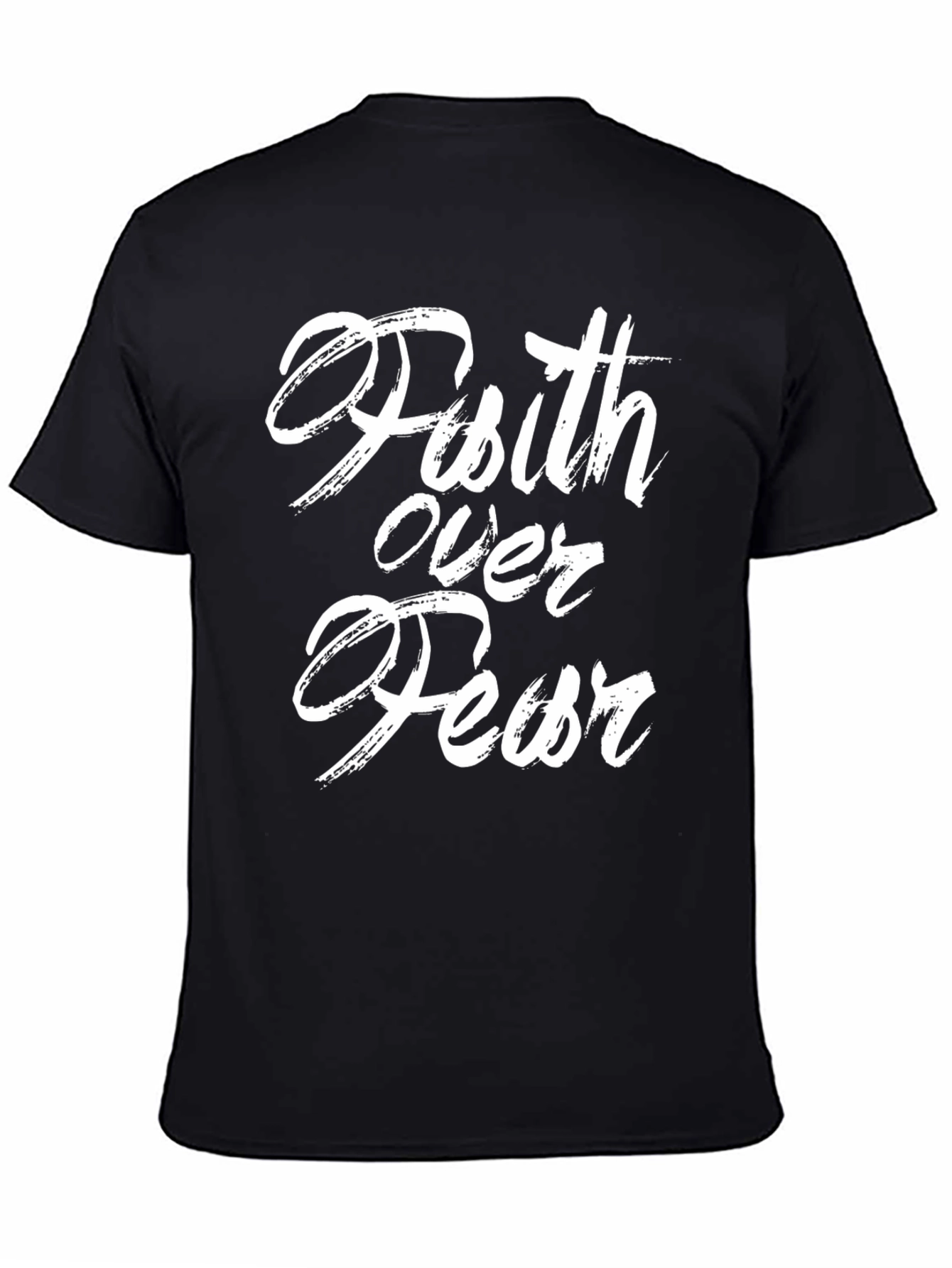 Faith Over Fear Black T-Shirt