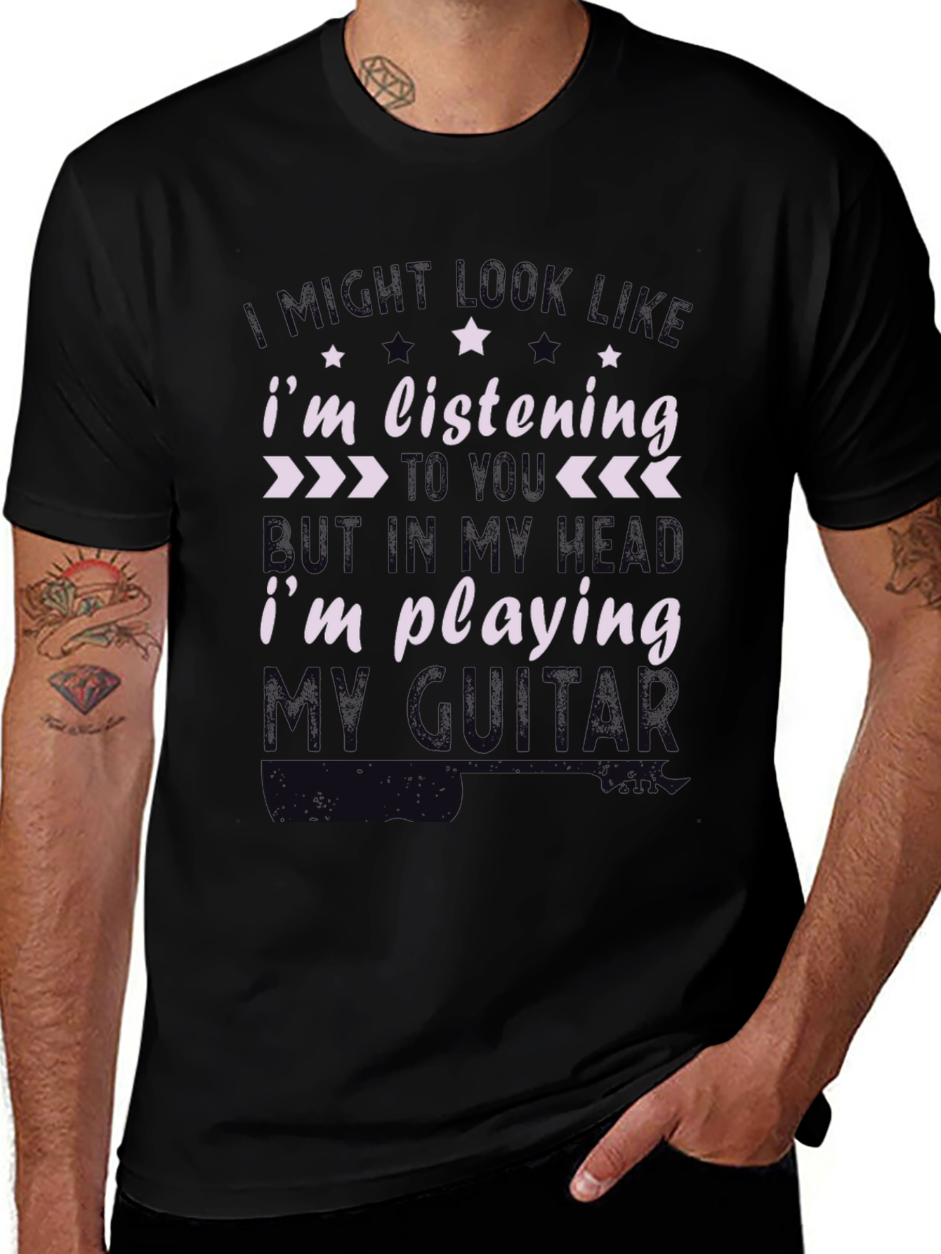 Musician T-Shirt: Im Playing My Guitar