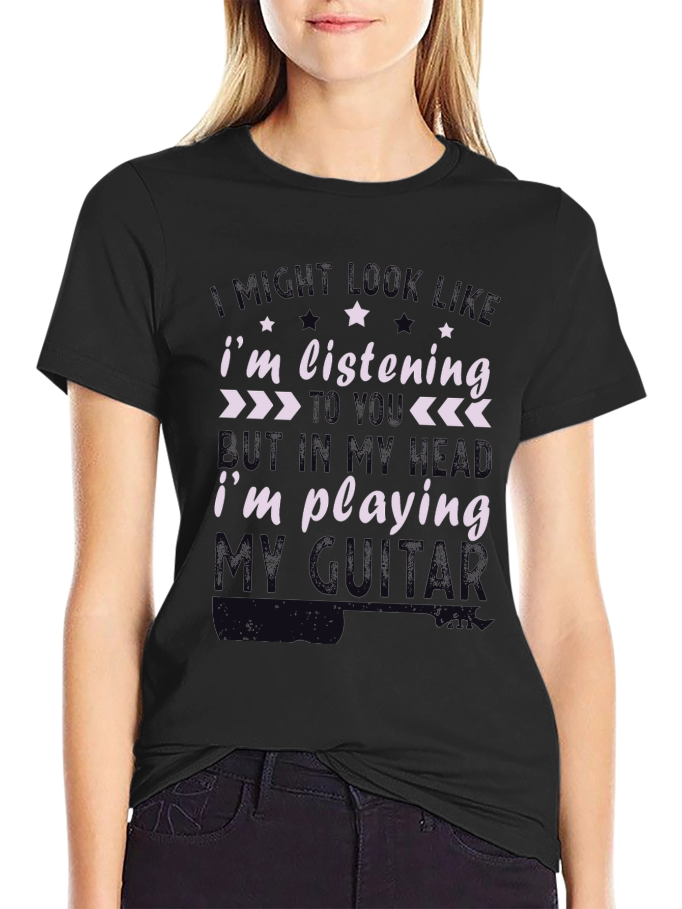 Musician T-Shirt: Im Playing My Guitar