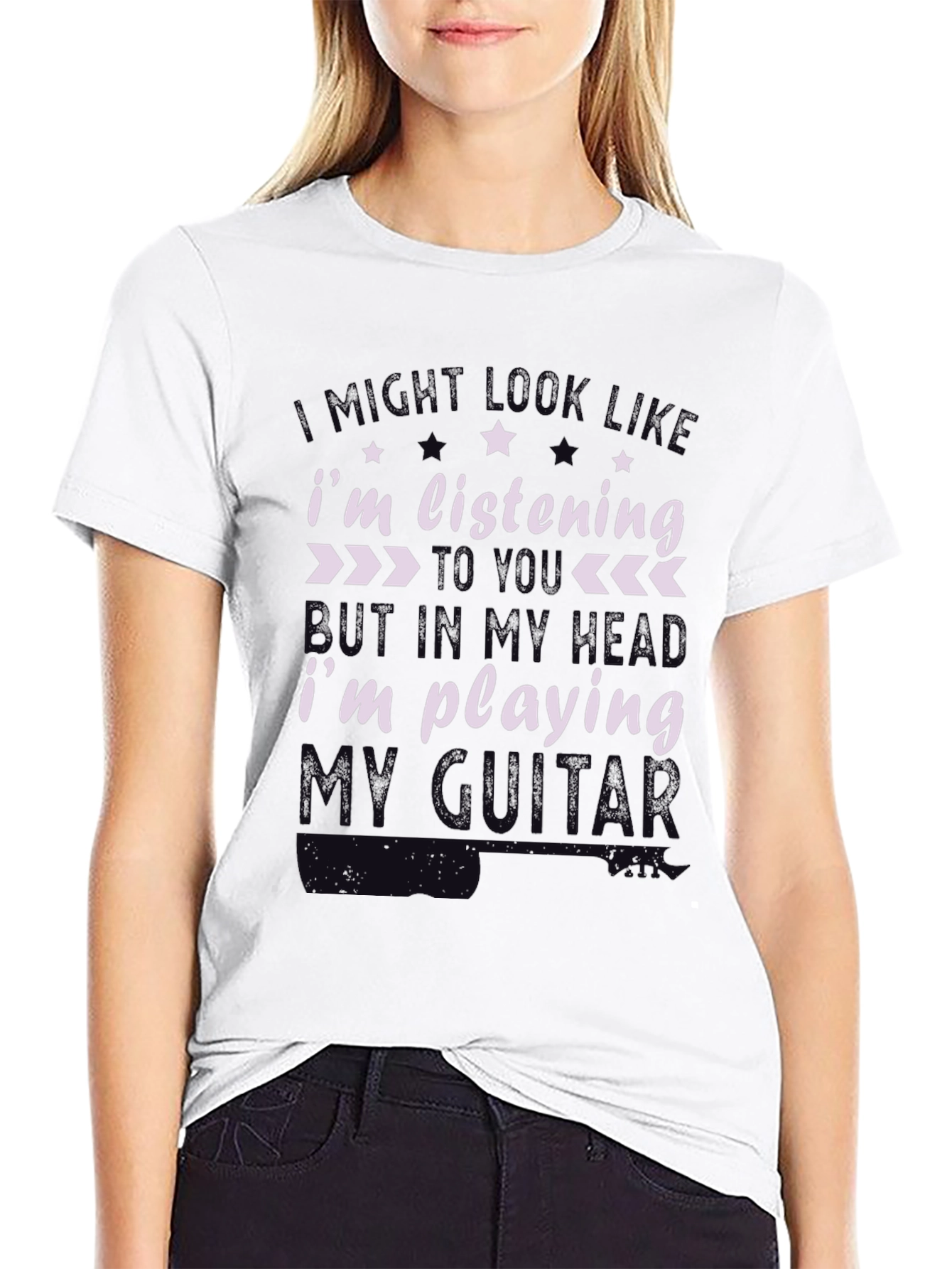 Musician T-Shirt: Im Playing My Guitar