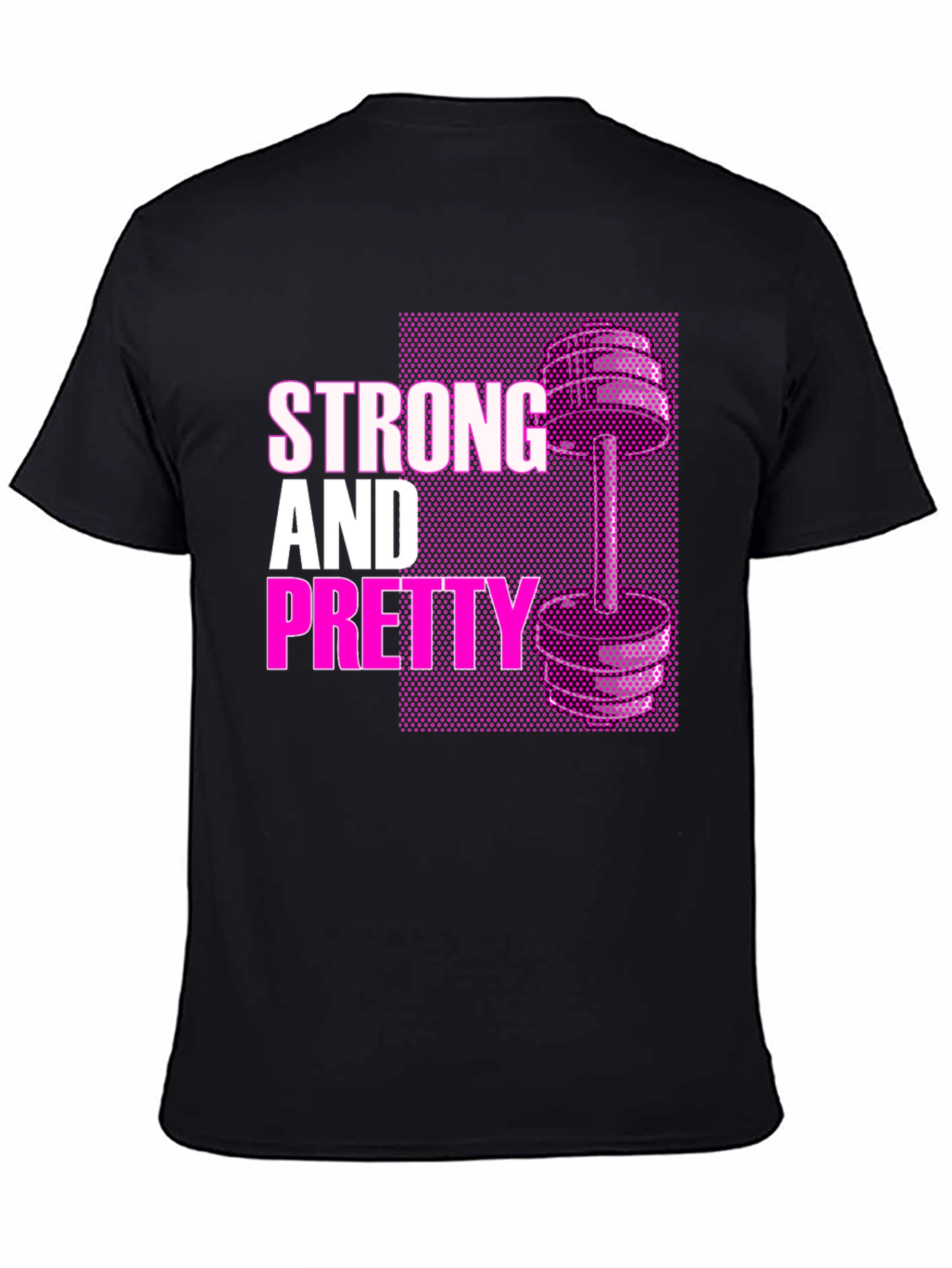Strong & Pretty Graphic Tee - Fitness Motivation Shirt