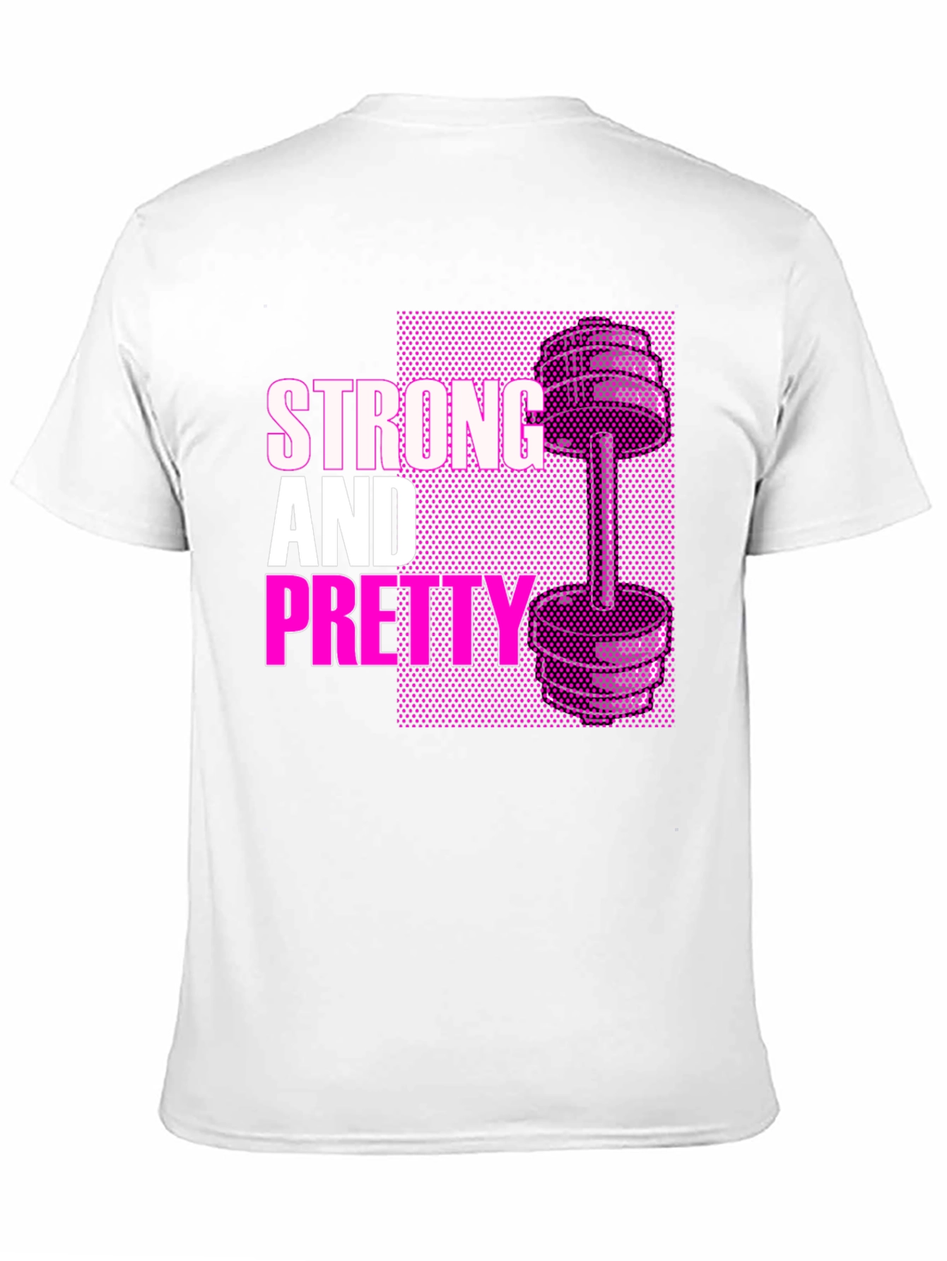 Strong & Pretty Graphic Tee - Fitness Motivation Shirt