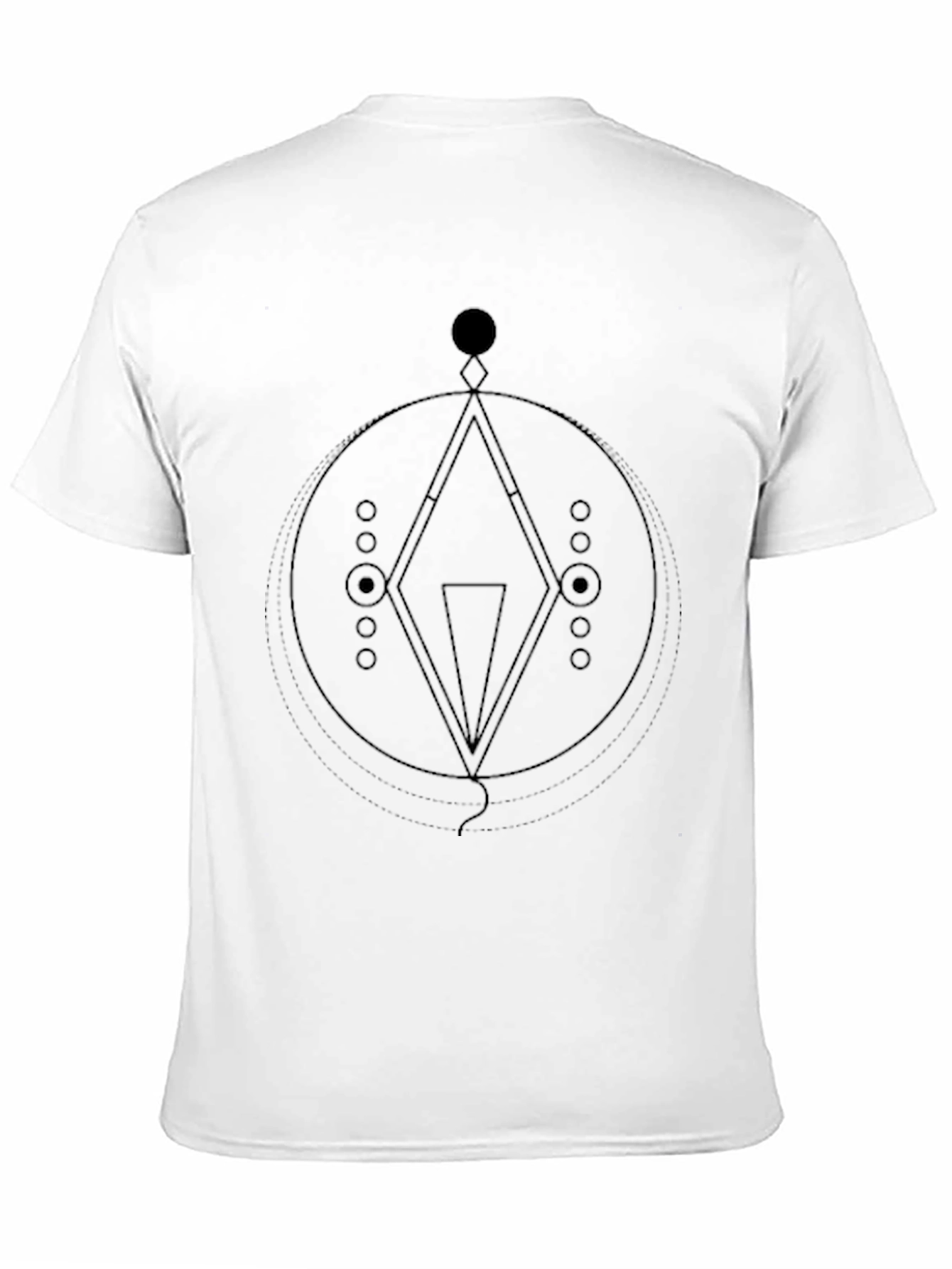 Geometric Graphic Black T-Shirt