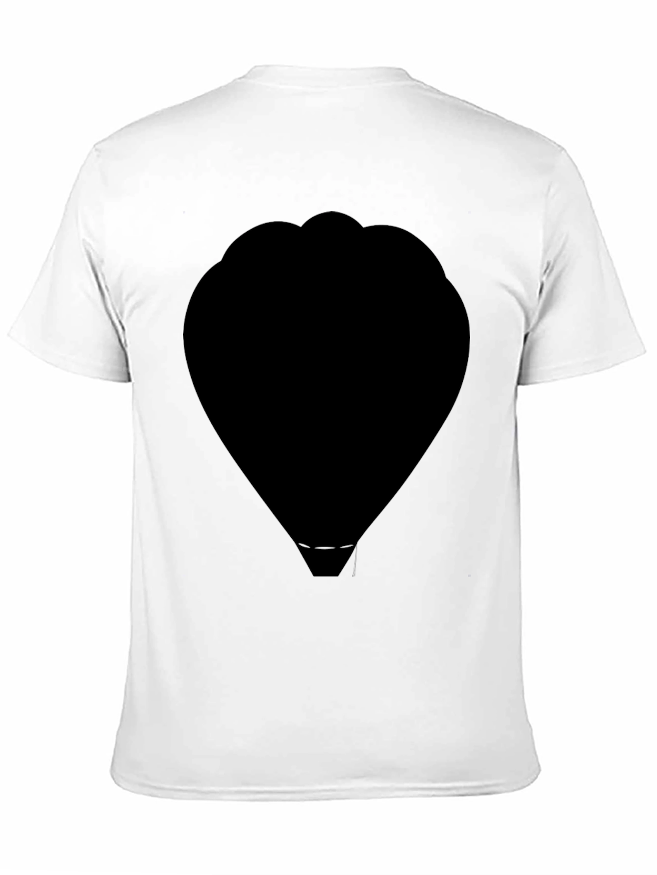 Black Silhouette Hot Air Balloon T-Shirt