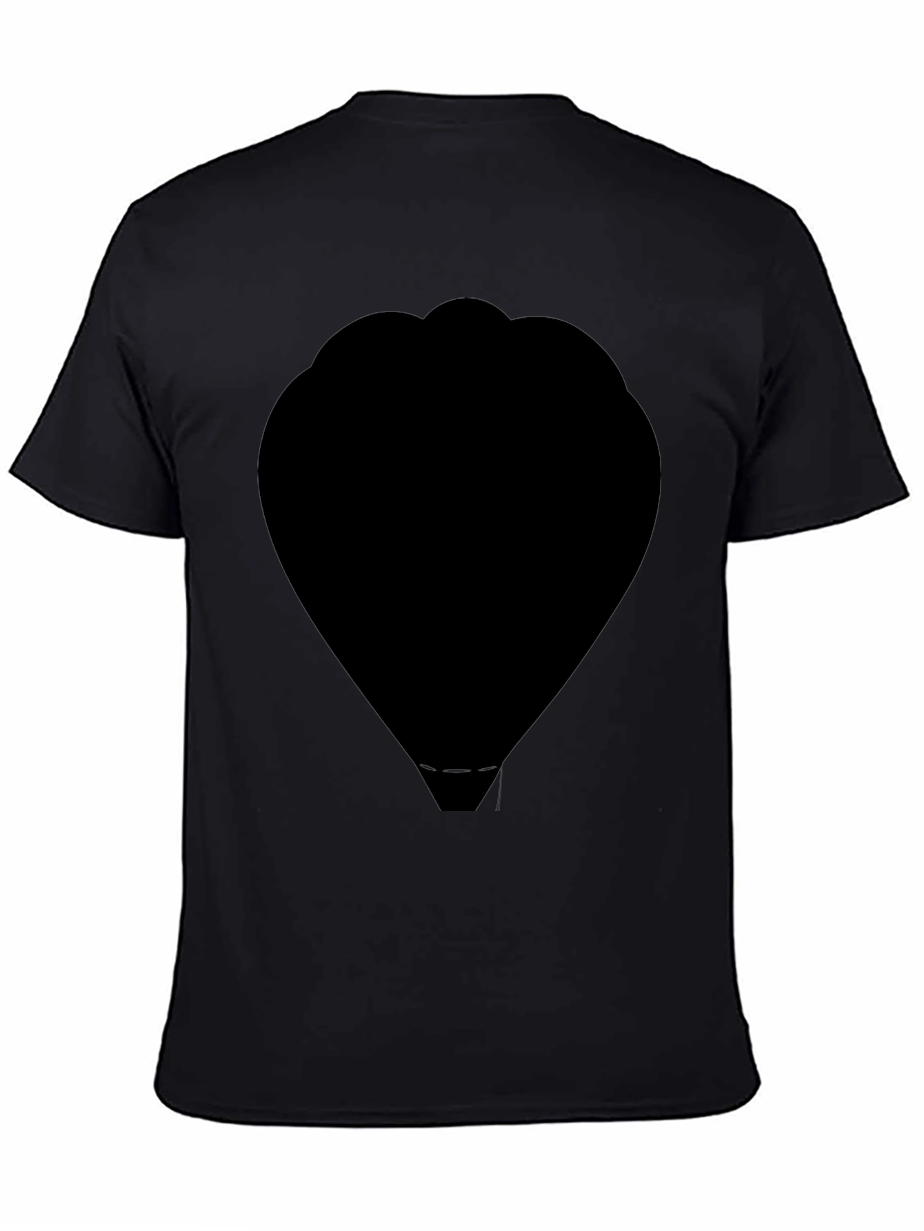 Black Silhouette Hot Air Balloon T-Shirt