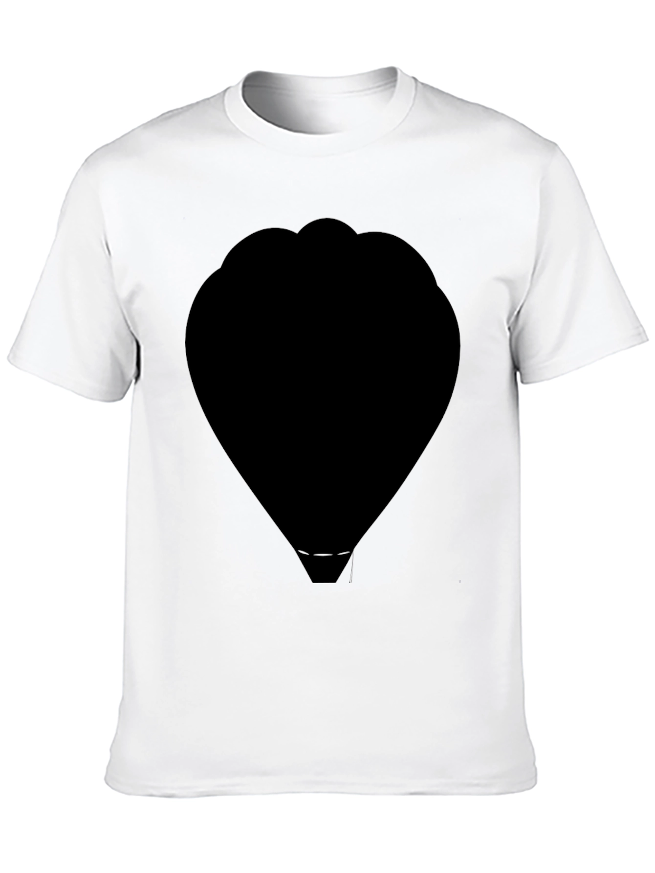 Black Silhouette Hot Air Balloon T-Shirt